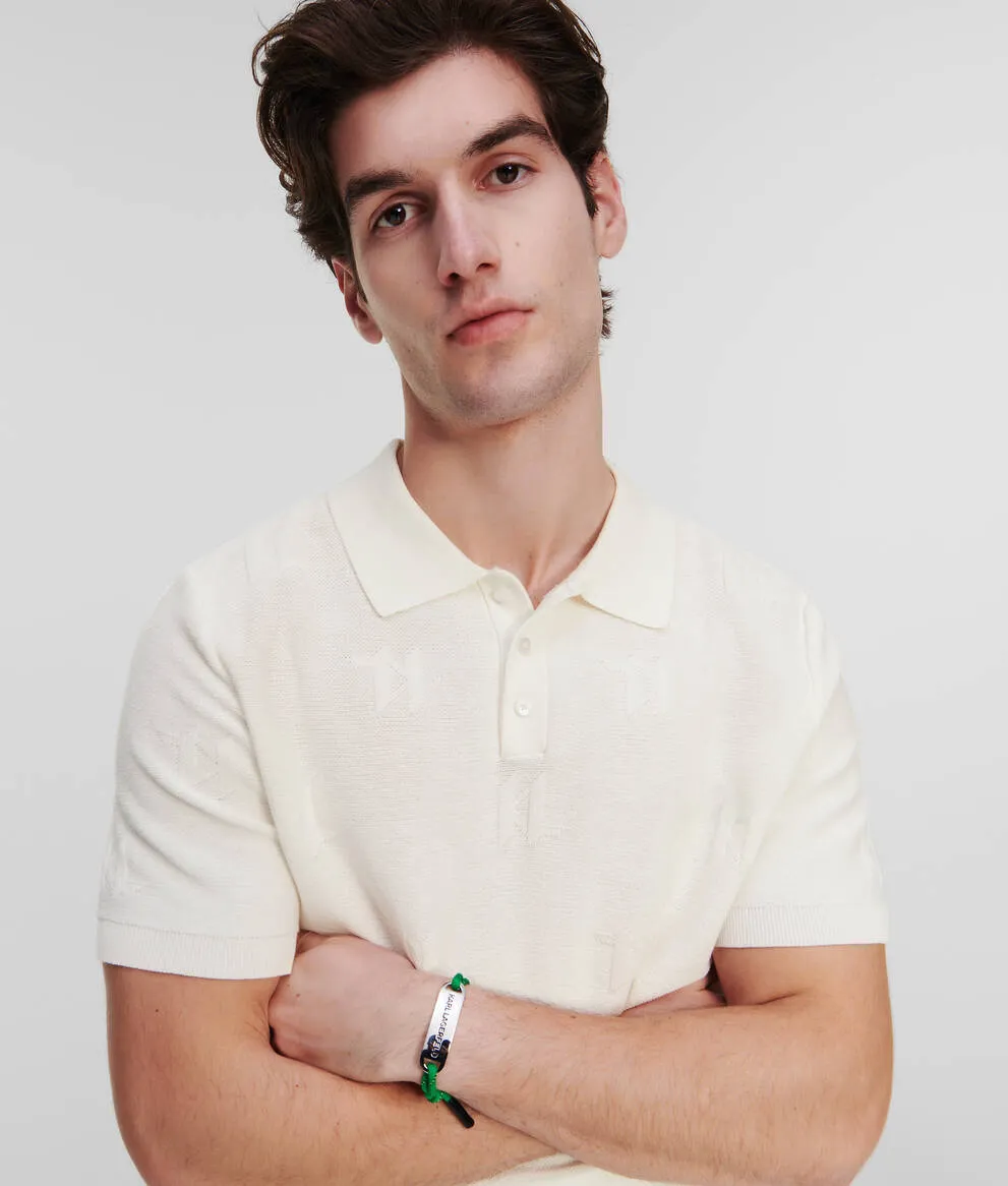 KL MONOGRAM KNITTED POLO