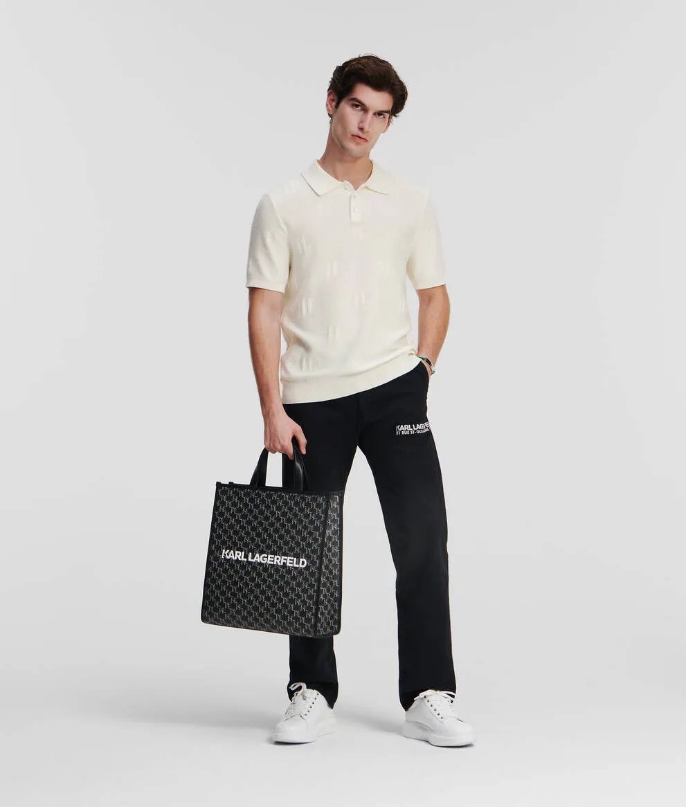 KL MONOGRAM KNITTED POLO