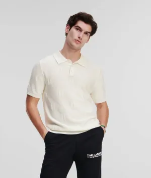 KL MONOGRAM KNITTED POLO