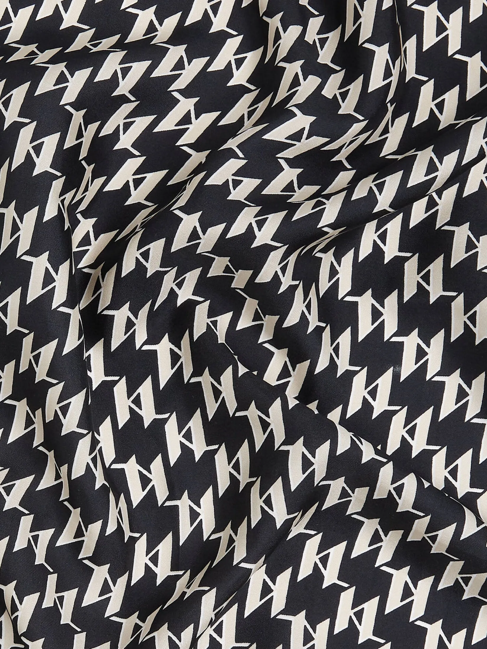 KL MONOGRAM SILK SCARF