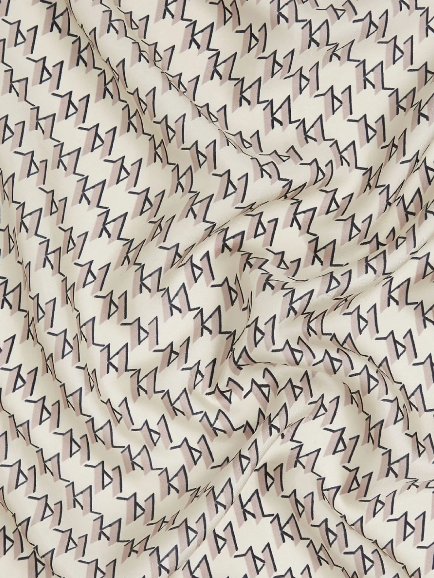 KL MONOGRAM SILK SCARF