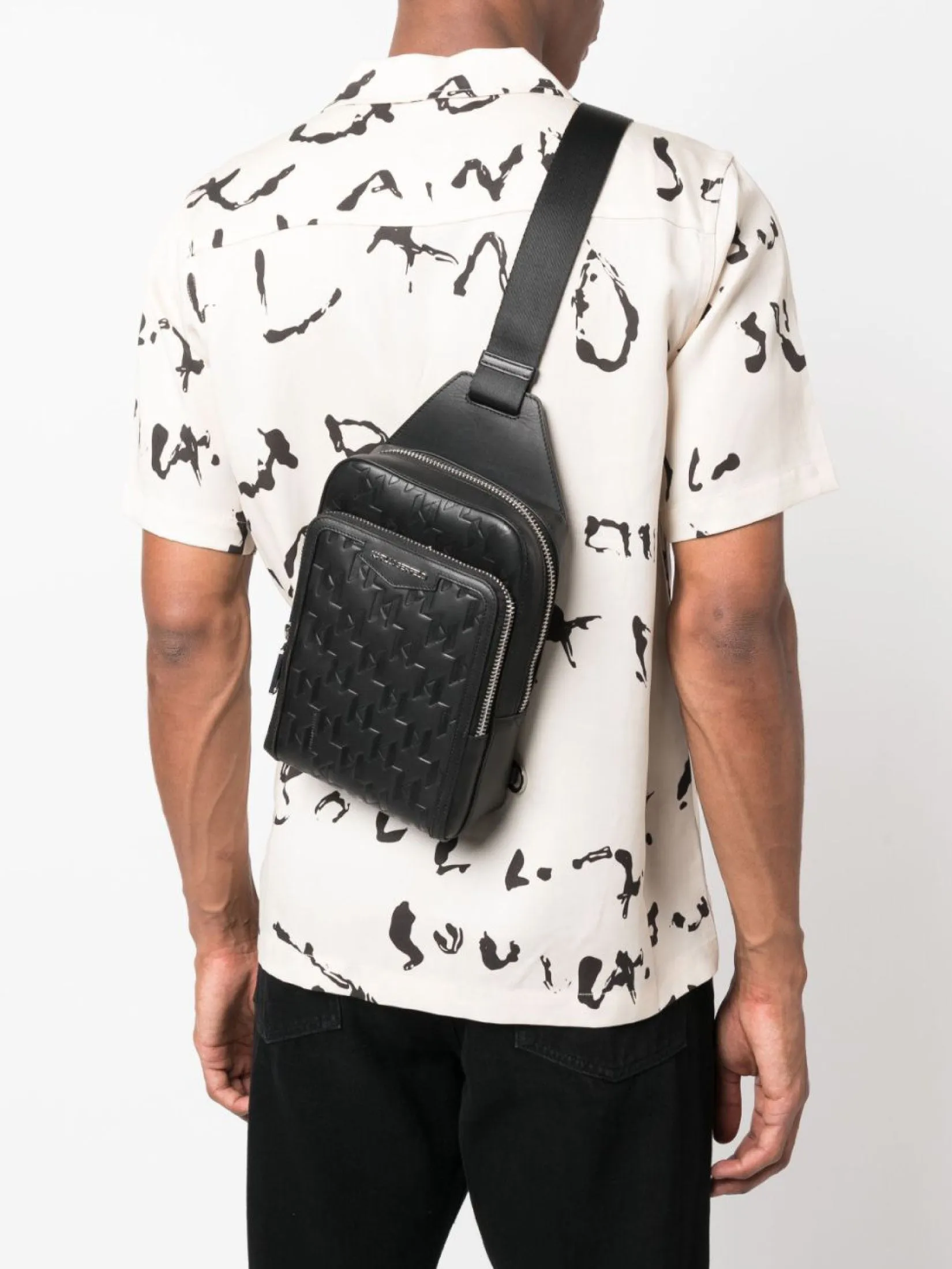 K/LOOM LEATHER SLING BAG