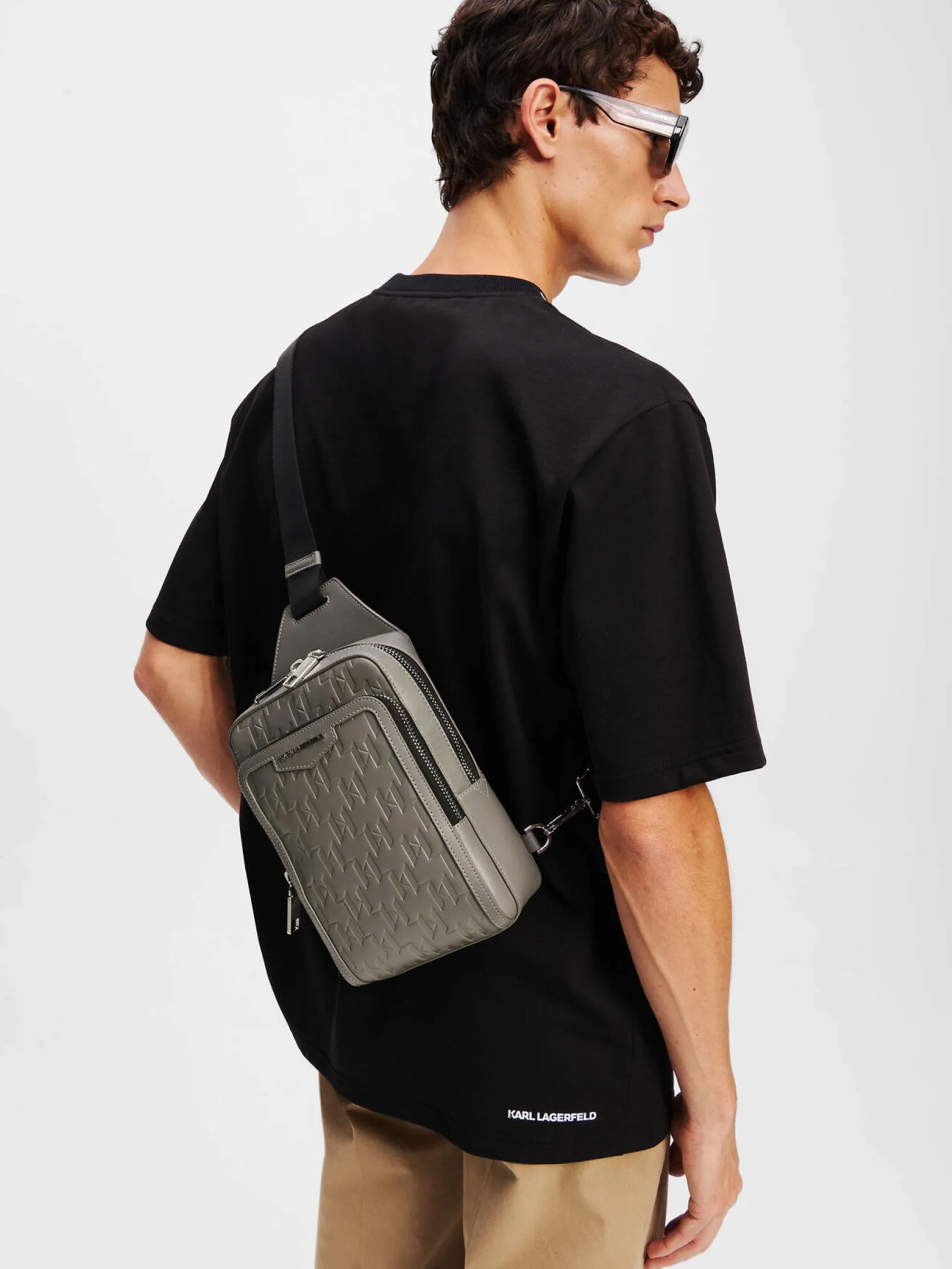 K/LOOM LEATHER SLING BAG