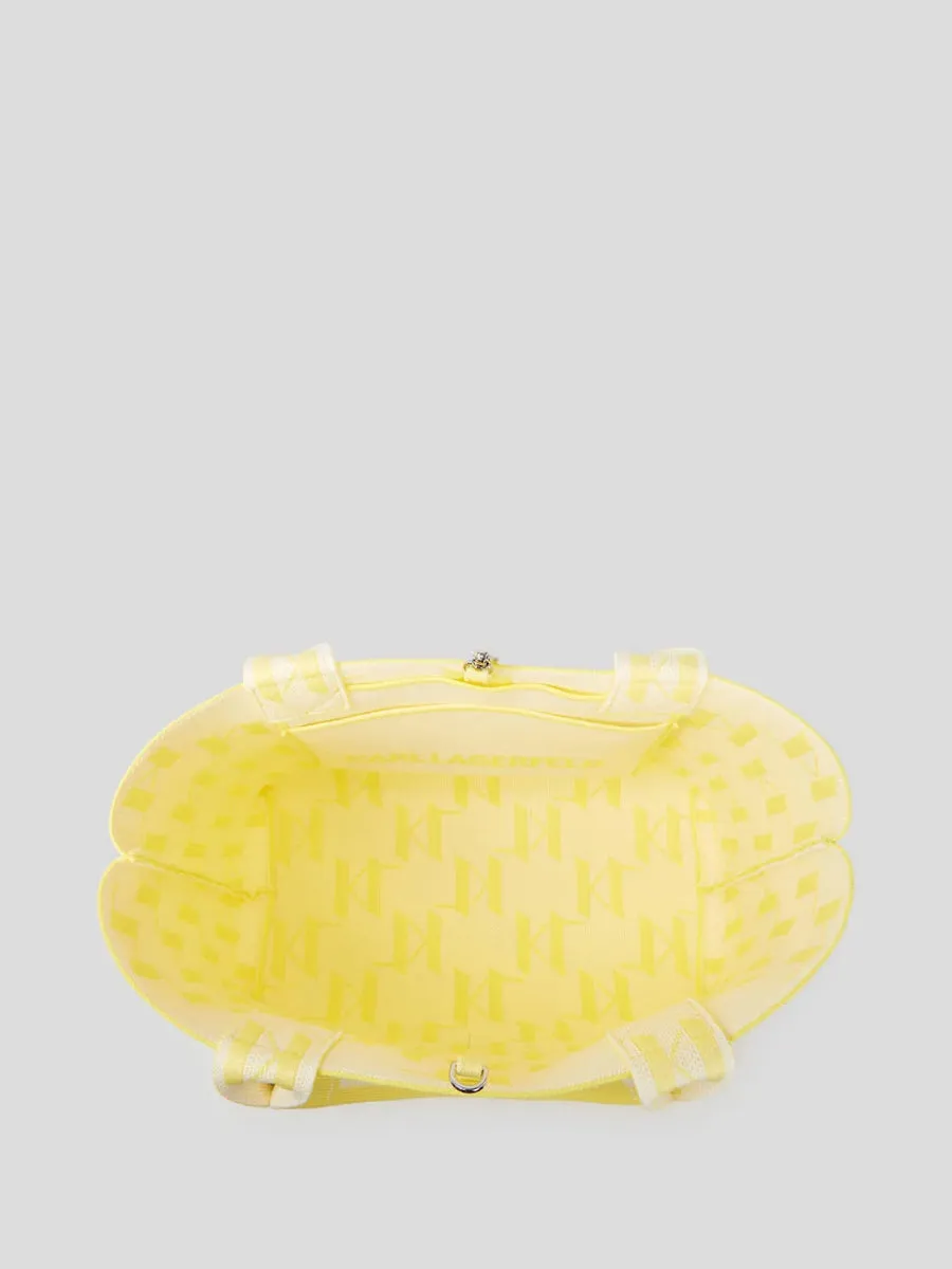 K/MONOGRAM KNIT MEDIUM TOTE BAG