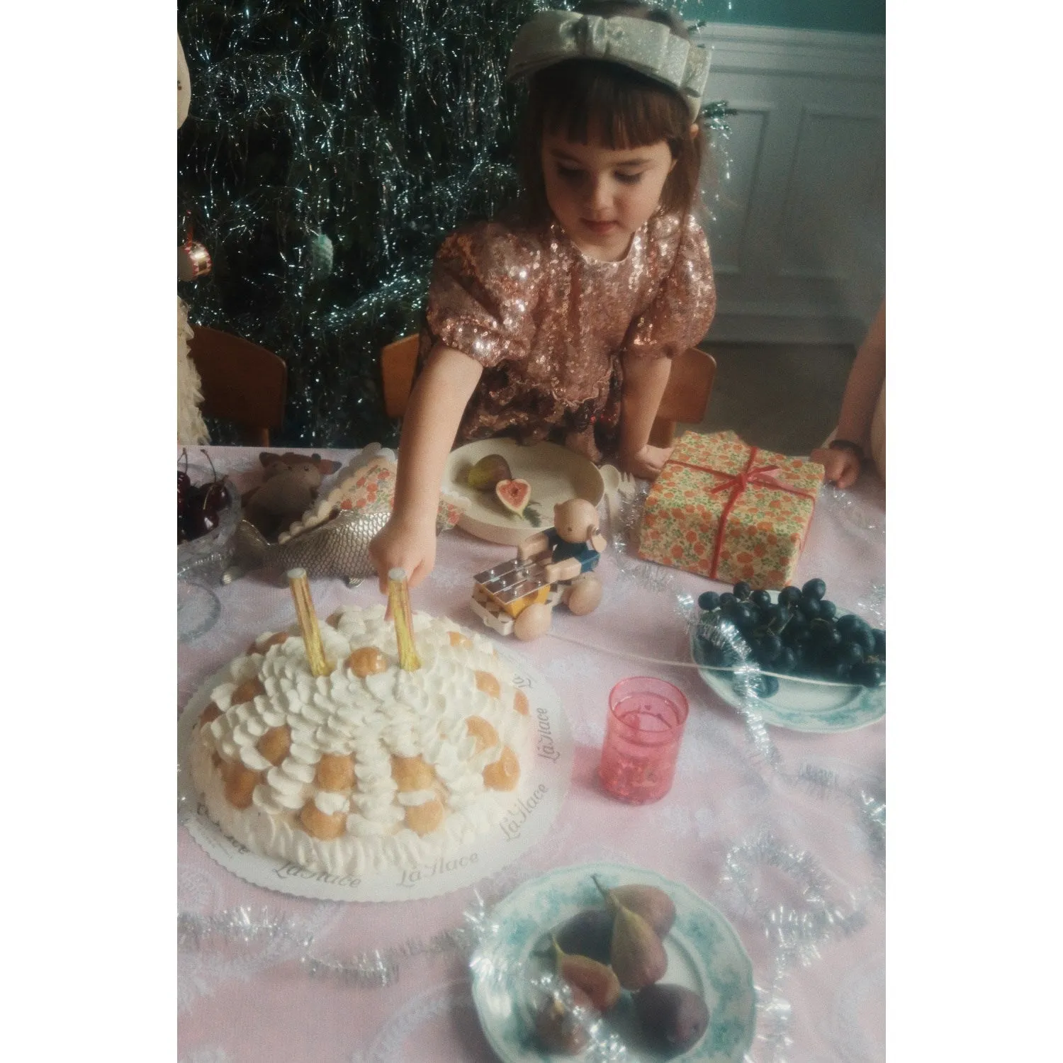 Konges Sljd Gold Blush Starla Bow Wow Dress
