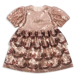 Konges Sljd Gold Blush Starla Bow Wow Dress