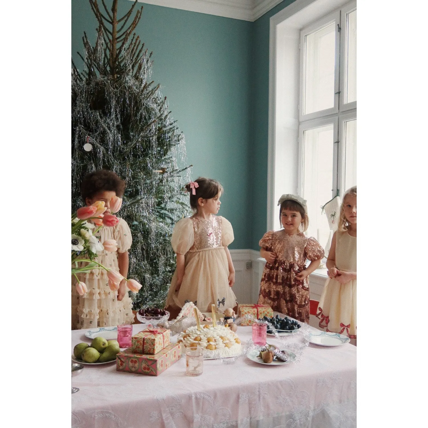 Konges Sljd Gold Blush Starla Bow Wow Dress
