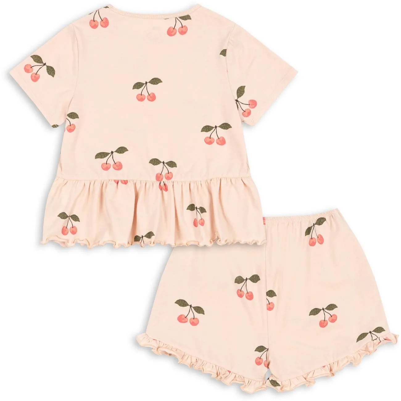 Konges Sljd Ma Grande Cerise Pink Basis Frill Set