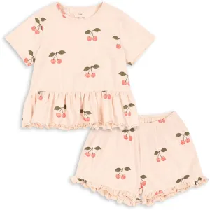 Konges Sljd Ma Grande Cerise Pink Basis Frill Set