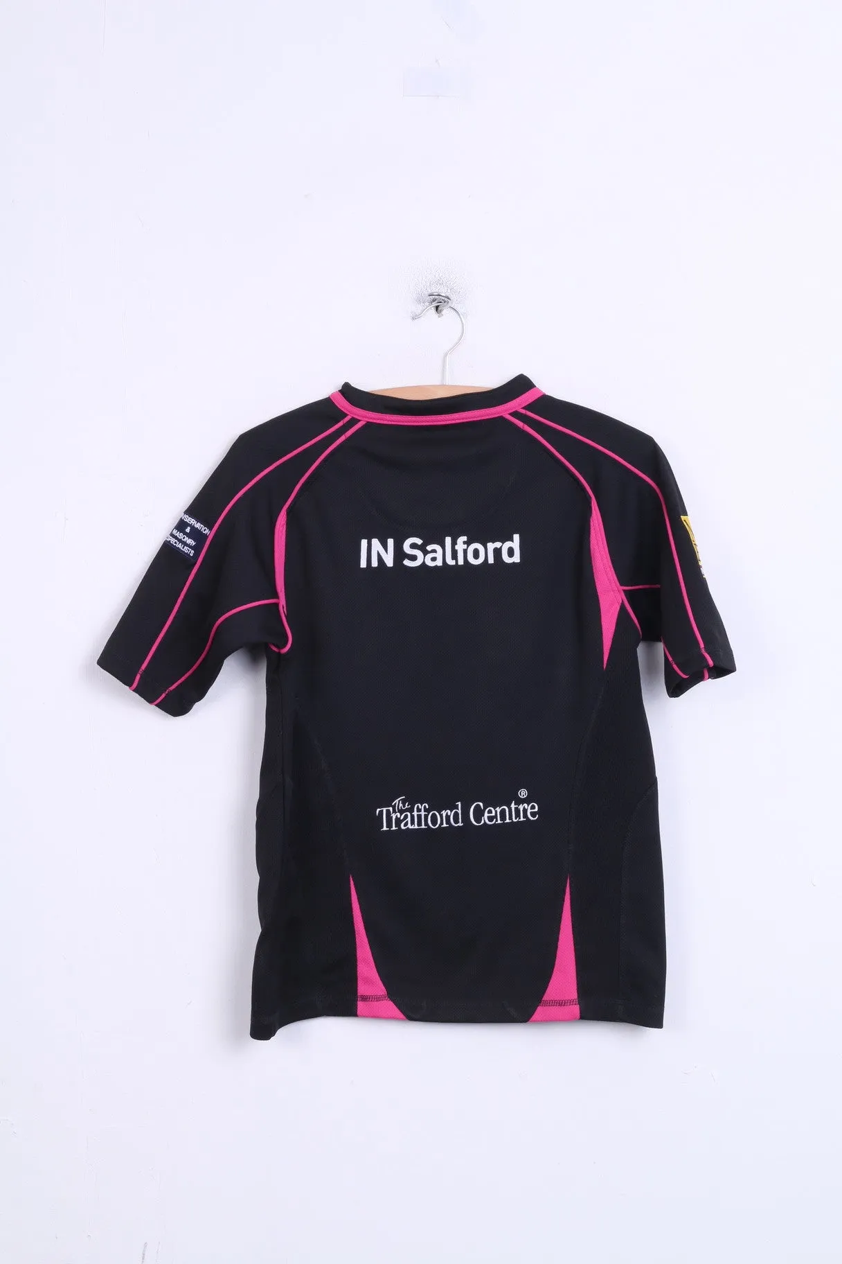 Kooga Salford City Reds Boys L Shirt Black Sport Salford Van Hire