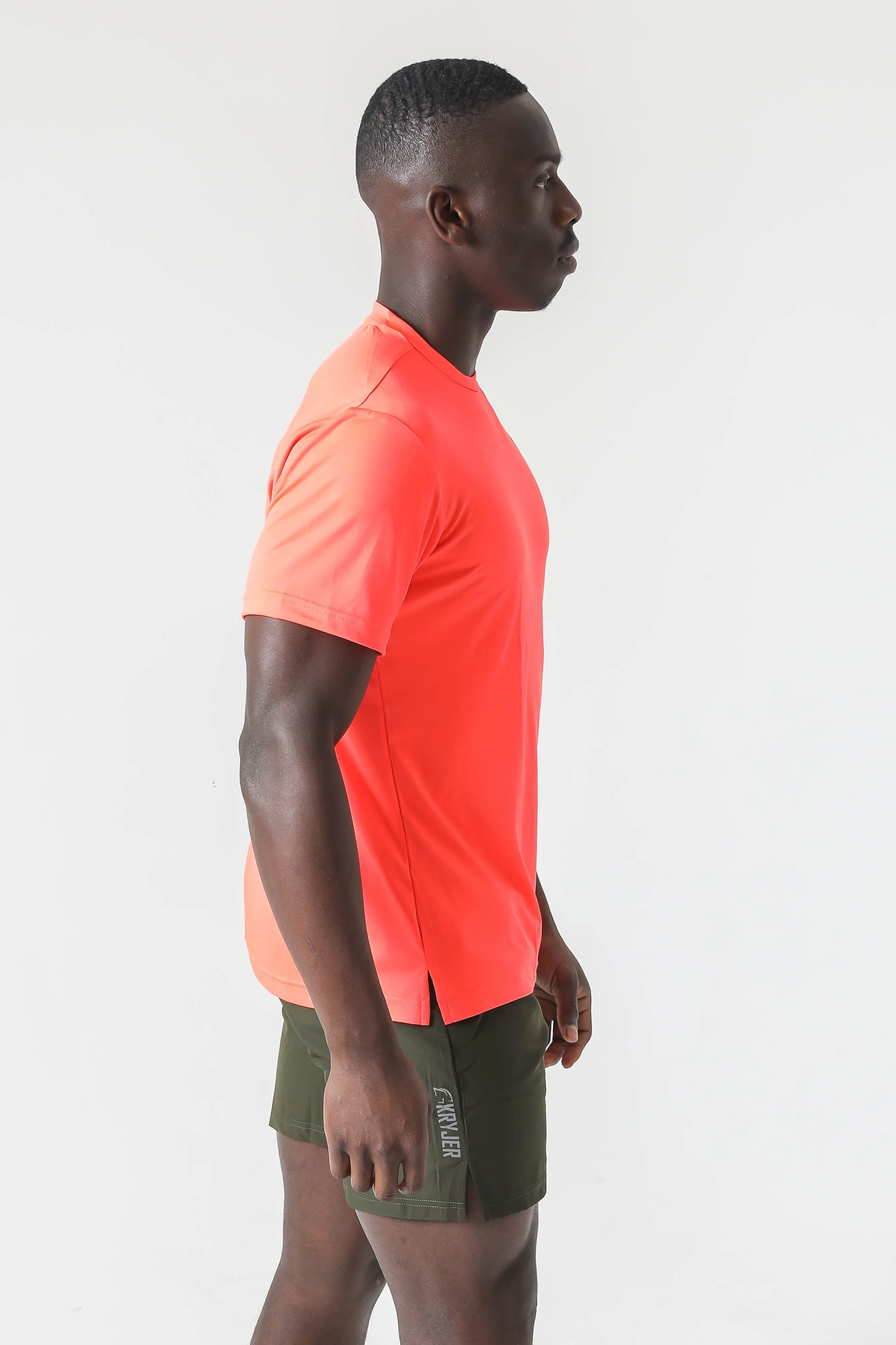 Kryjer X NTC Essential Range Half T-Shirt - Neon Orange