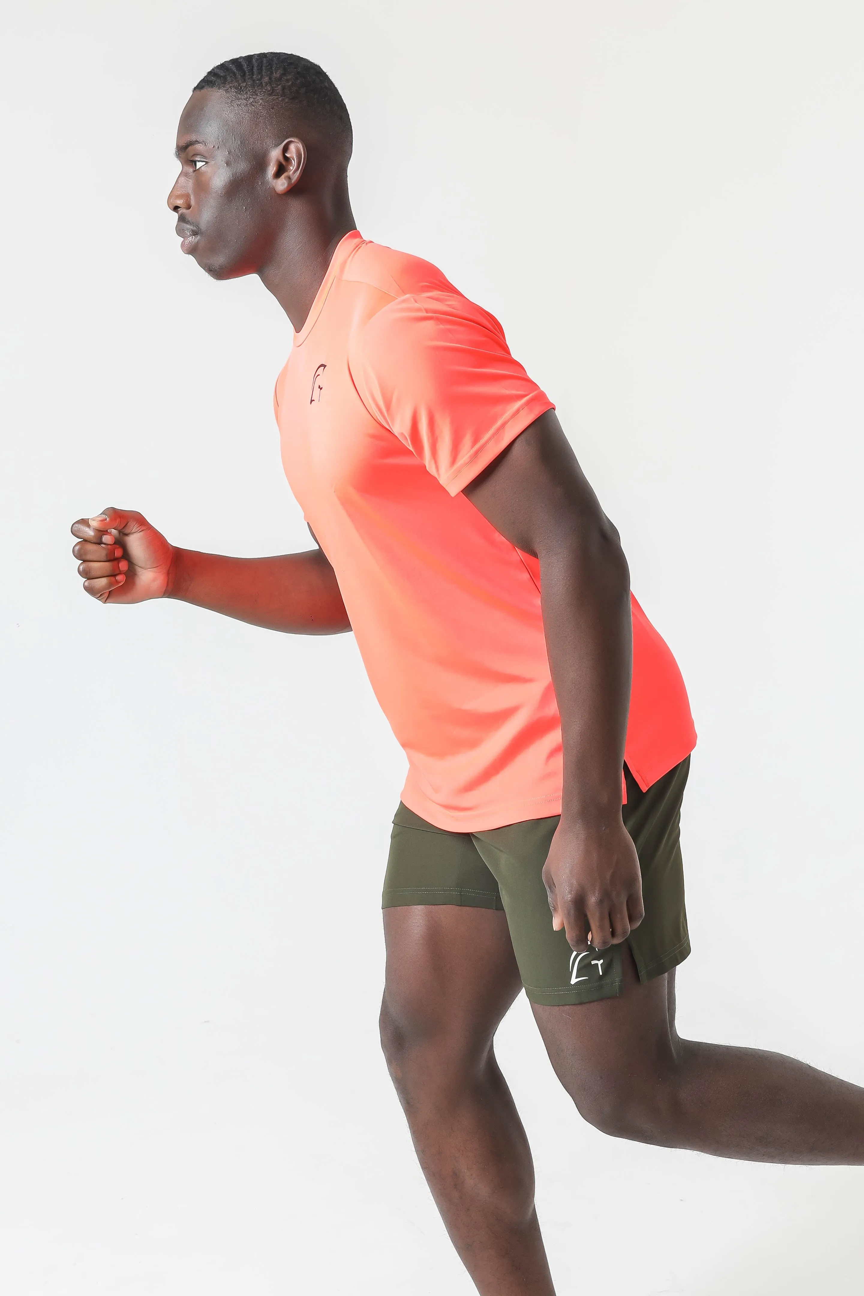 Kryjer X NTC Essential Range Half T-Shirt - Neon Orange