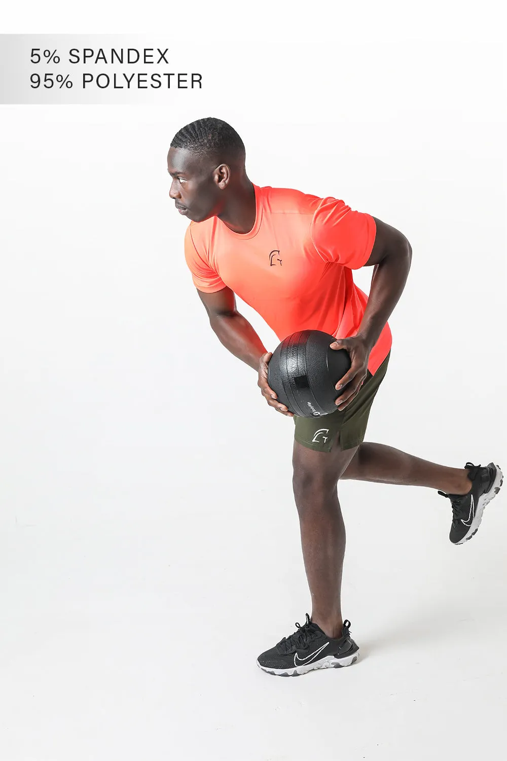 Kryjer X NTC Essential Range Half T-Shirt - Neon Orange