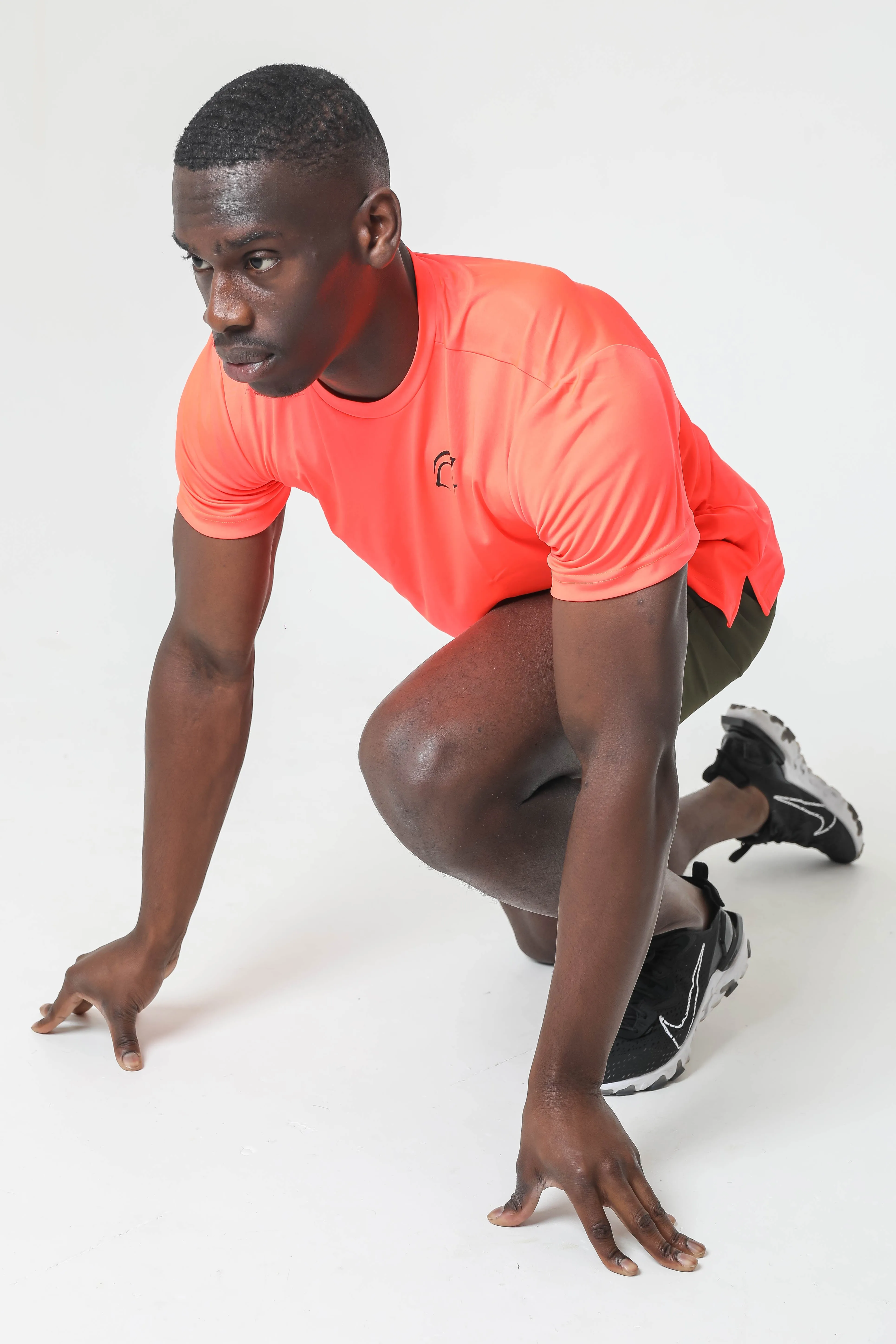 Kryjer X NTC Essential Range Half T-Shirt - Neon Orange