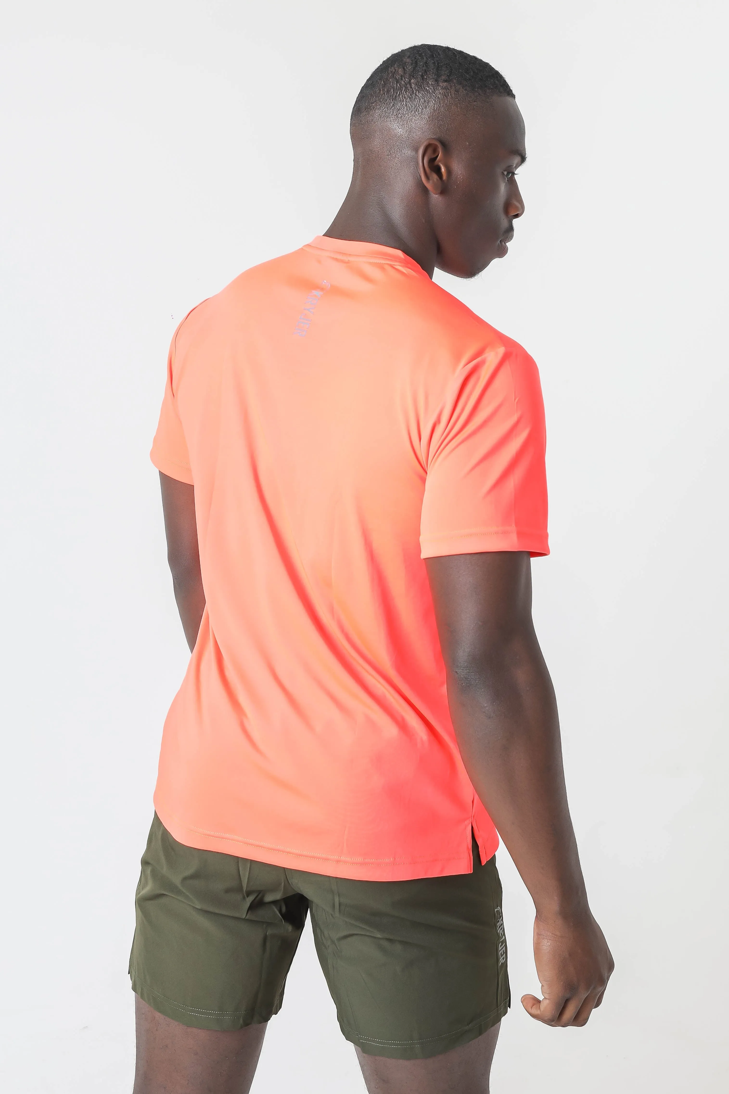 Kryjer X NTC Essential Range Half T-Shirt - Neon Orange