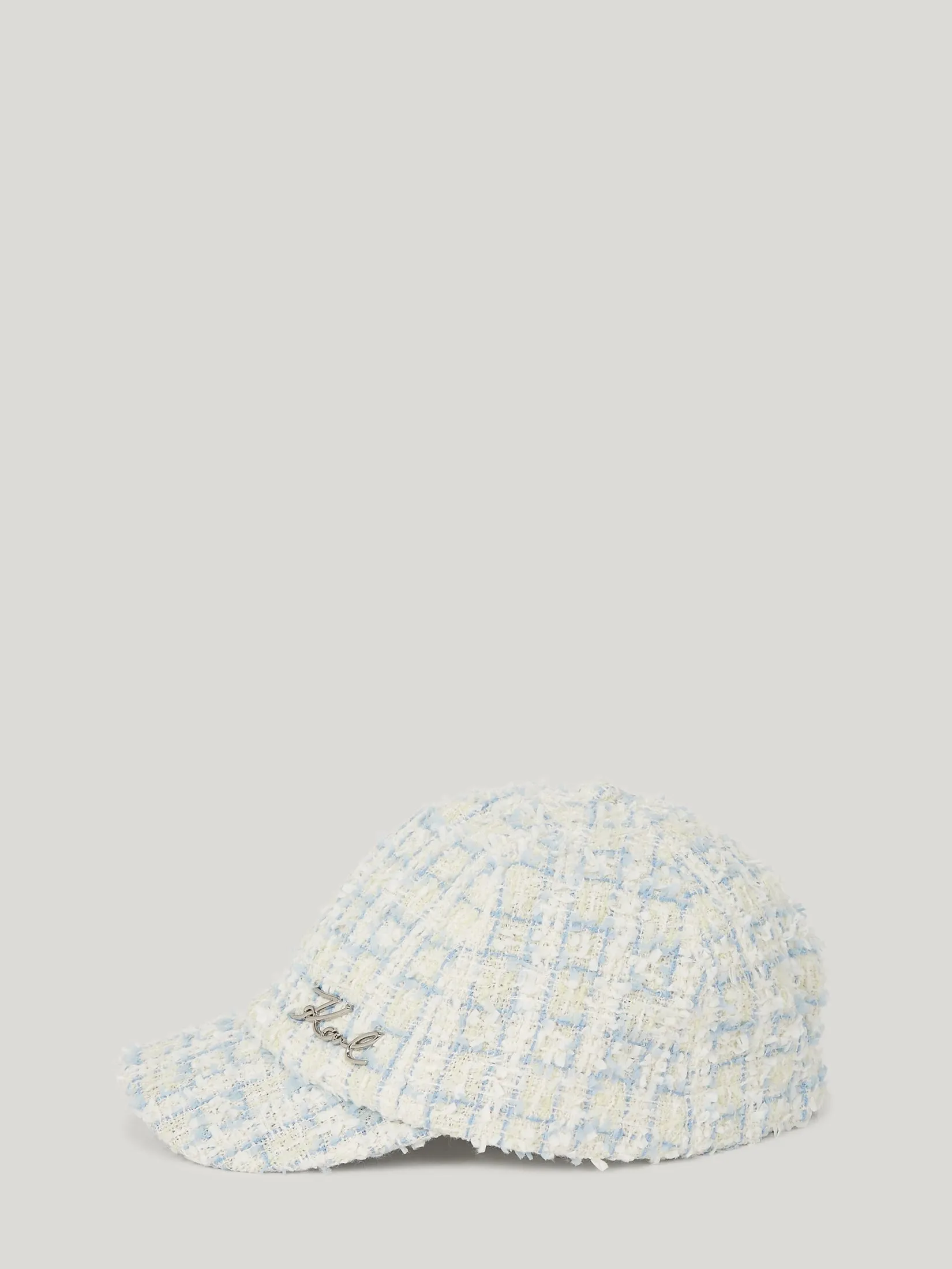 K/SIGNATURE BOUCL CAP BLUE WHITEA