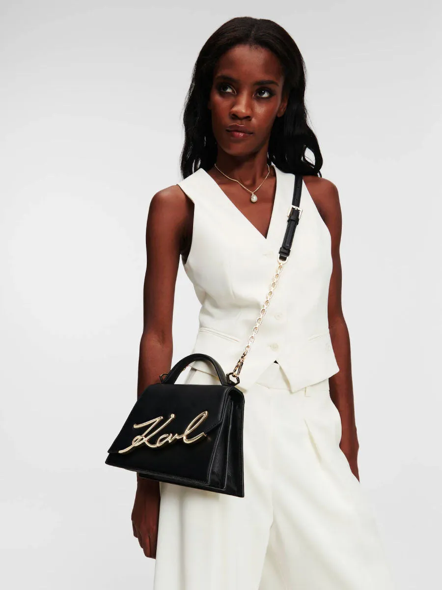K/SIGNATURE MEDIUM CROSSBODY BAG