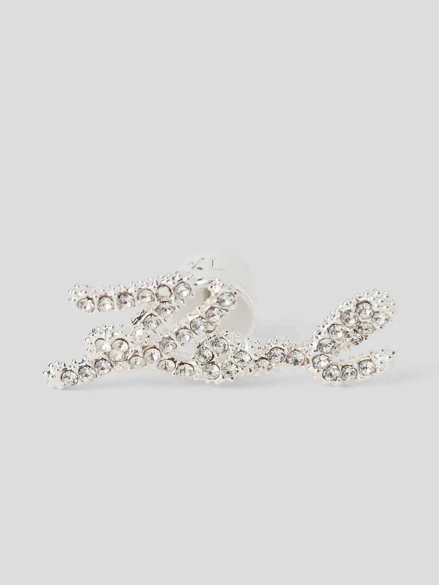 K/SIGNATURE PAV STUD EARRINGS