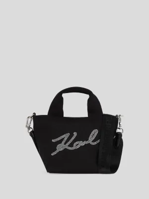 K/SIGNATURE RHINESTONE SMALL SHOPPER