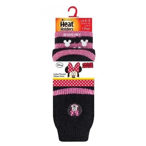 Ladies Minnie Mouse Slipper Heat Holders size 4-8