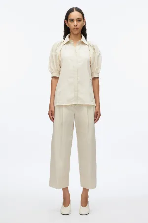 Lantern Sleeve Combo Shirt