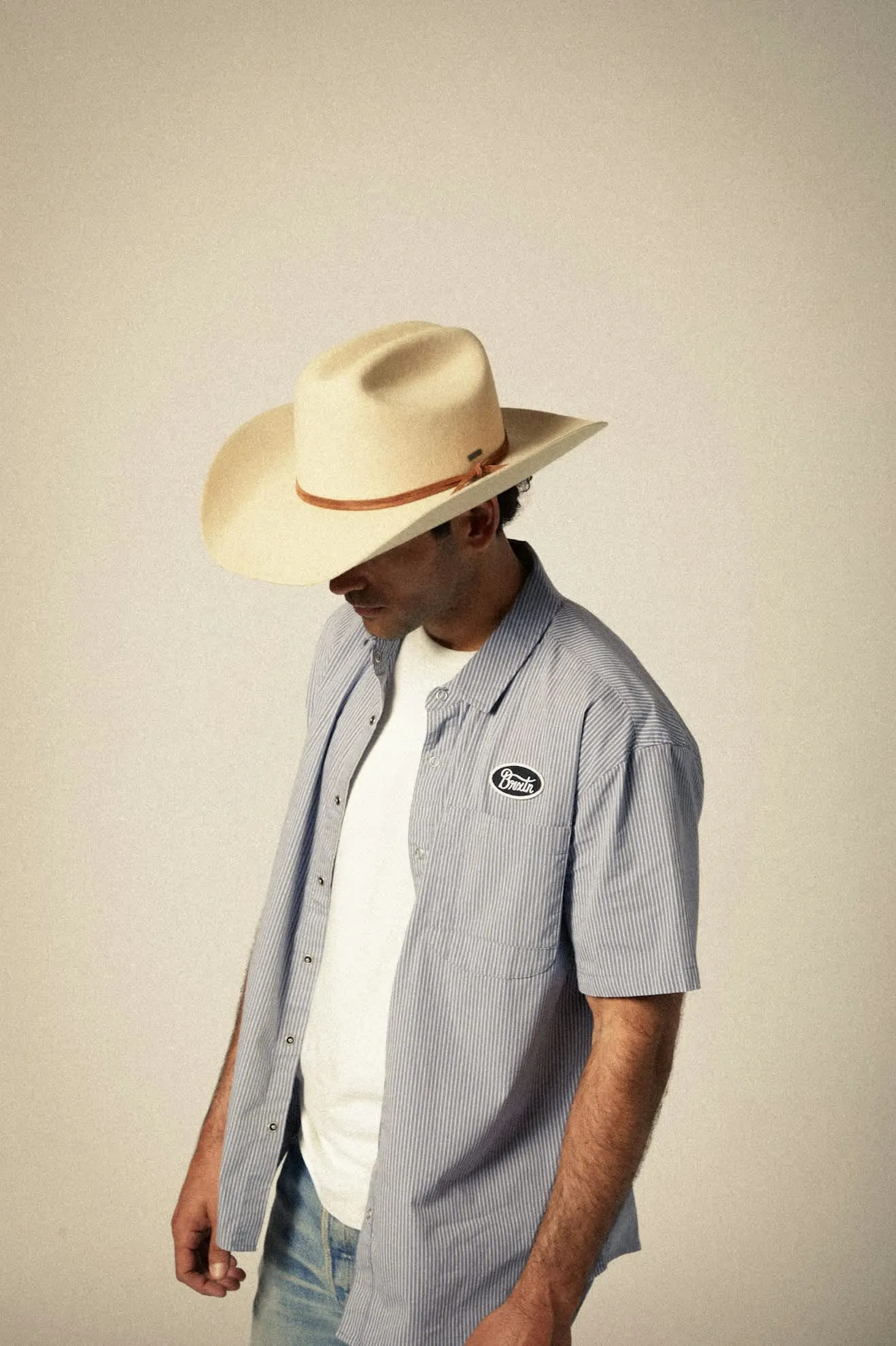 Laredo Cowboy Hat - Bone Brixton