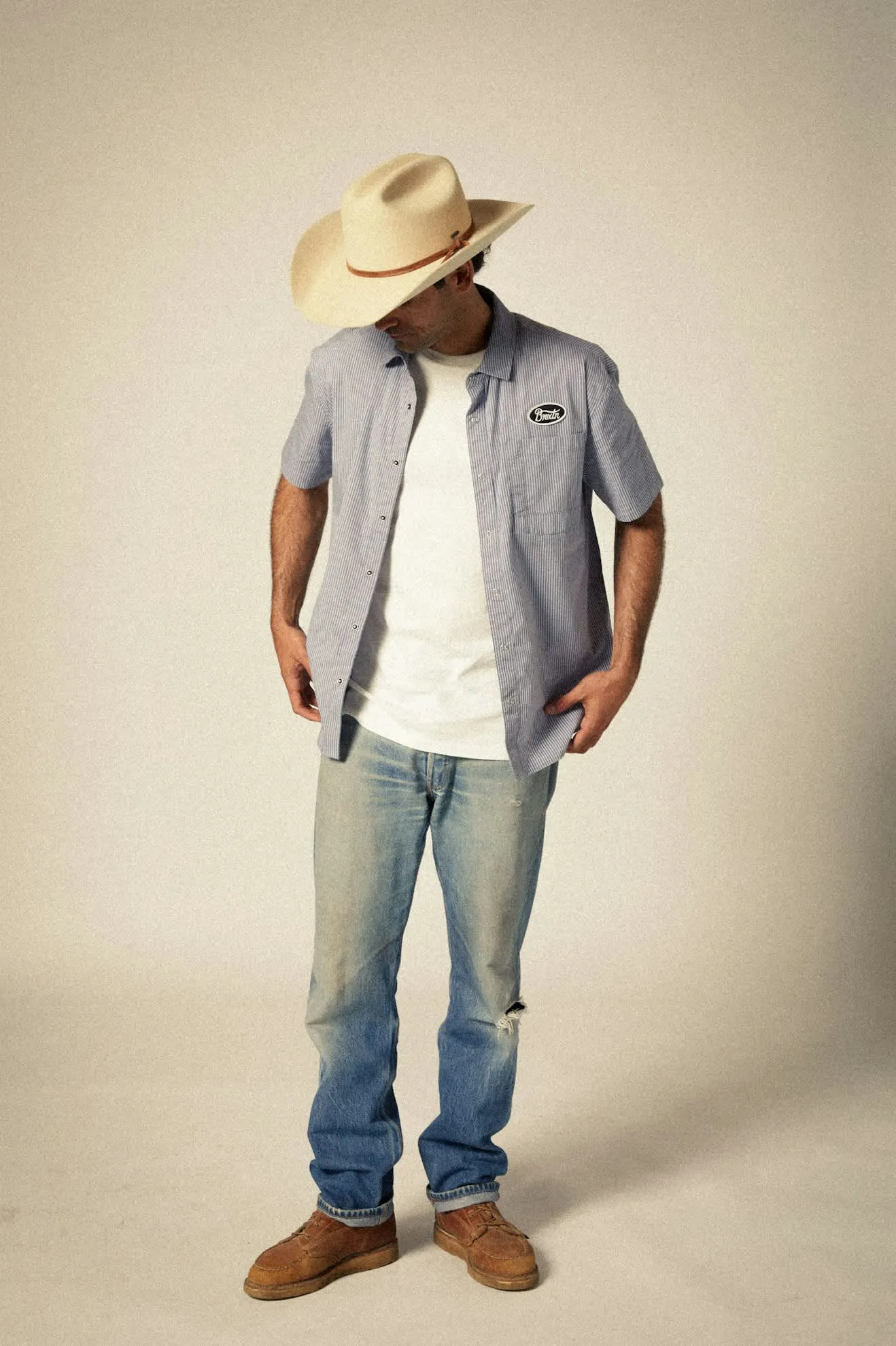 Laredo Cowboy Hat - Bone Brixton