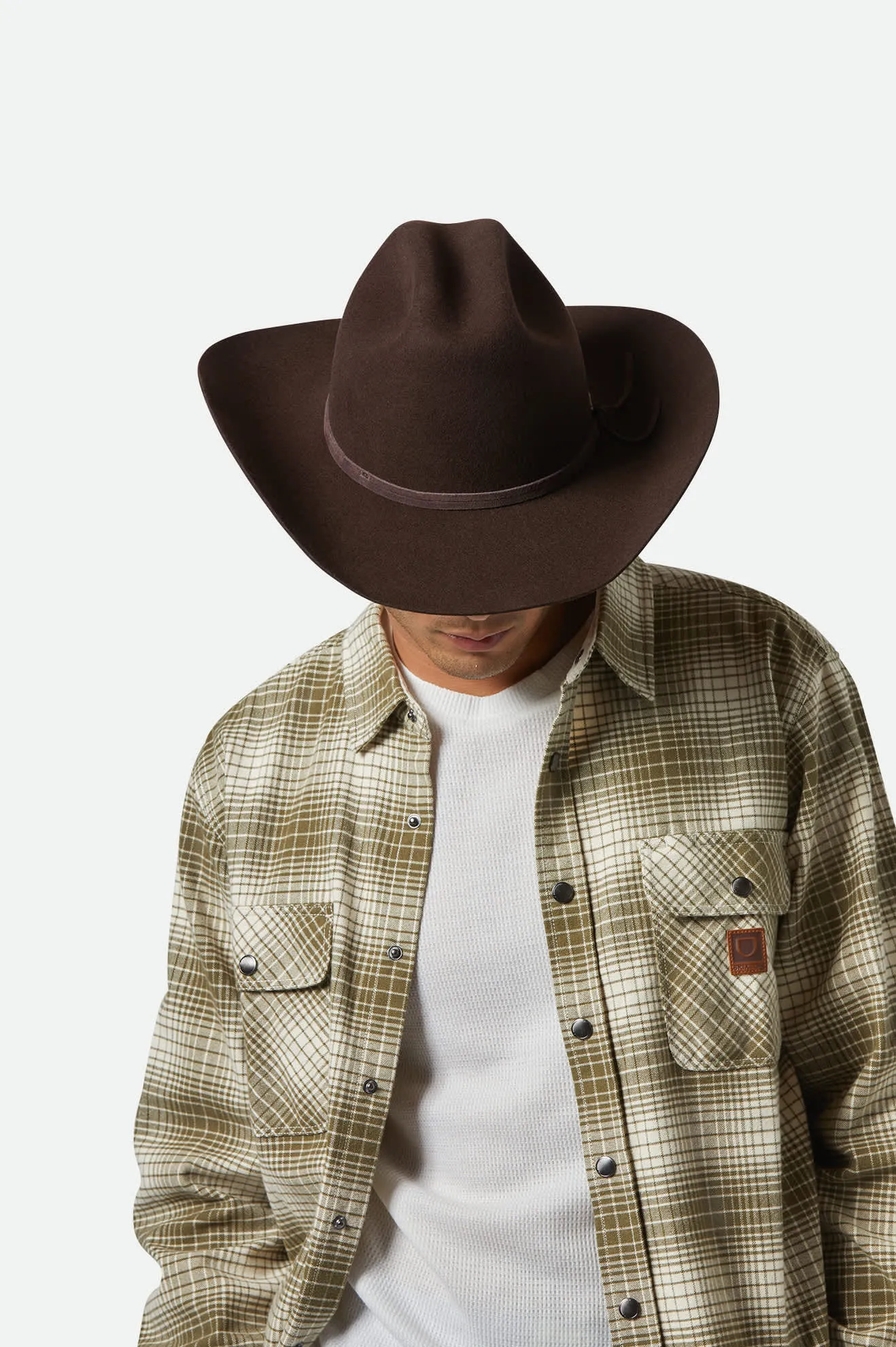 Laredo Cowboy Hat - Dark Brown Brixton