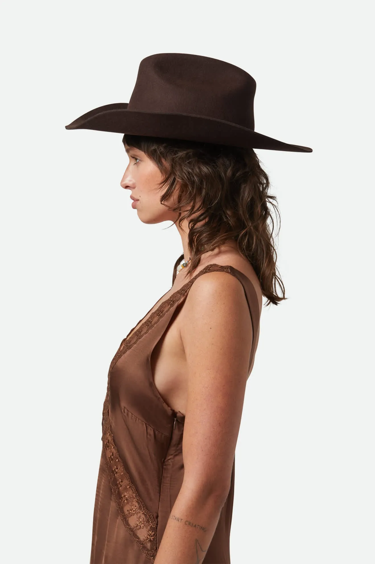 Laredo Cowboy Hat - Dark Brown Brixton
