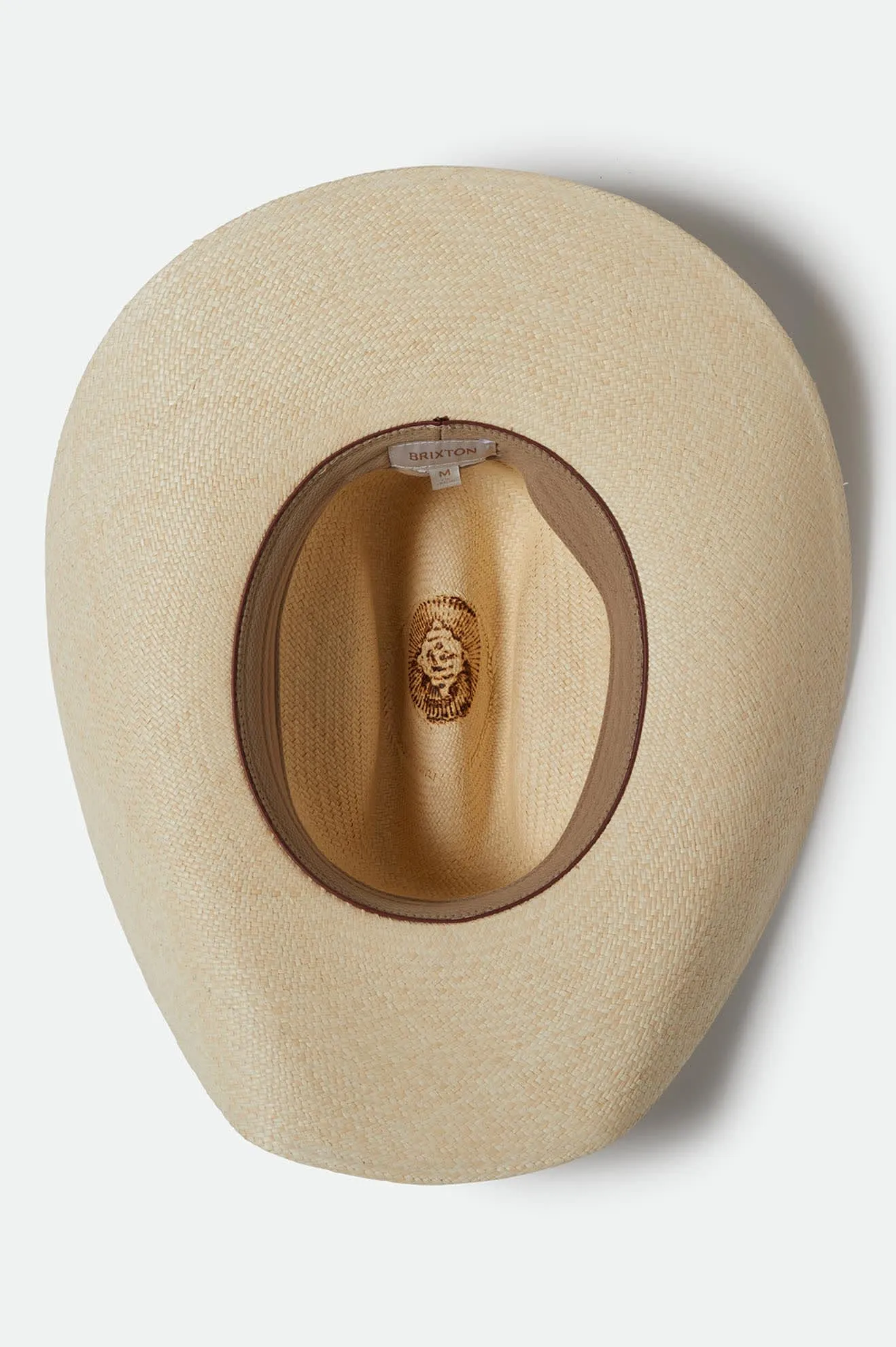 Laredo Panama Straw Cowboy Hat - Catalina Sand Brixton