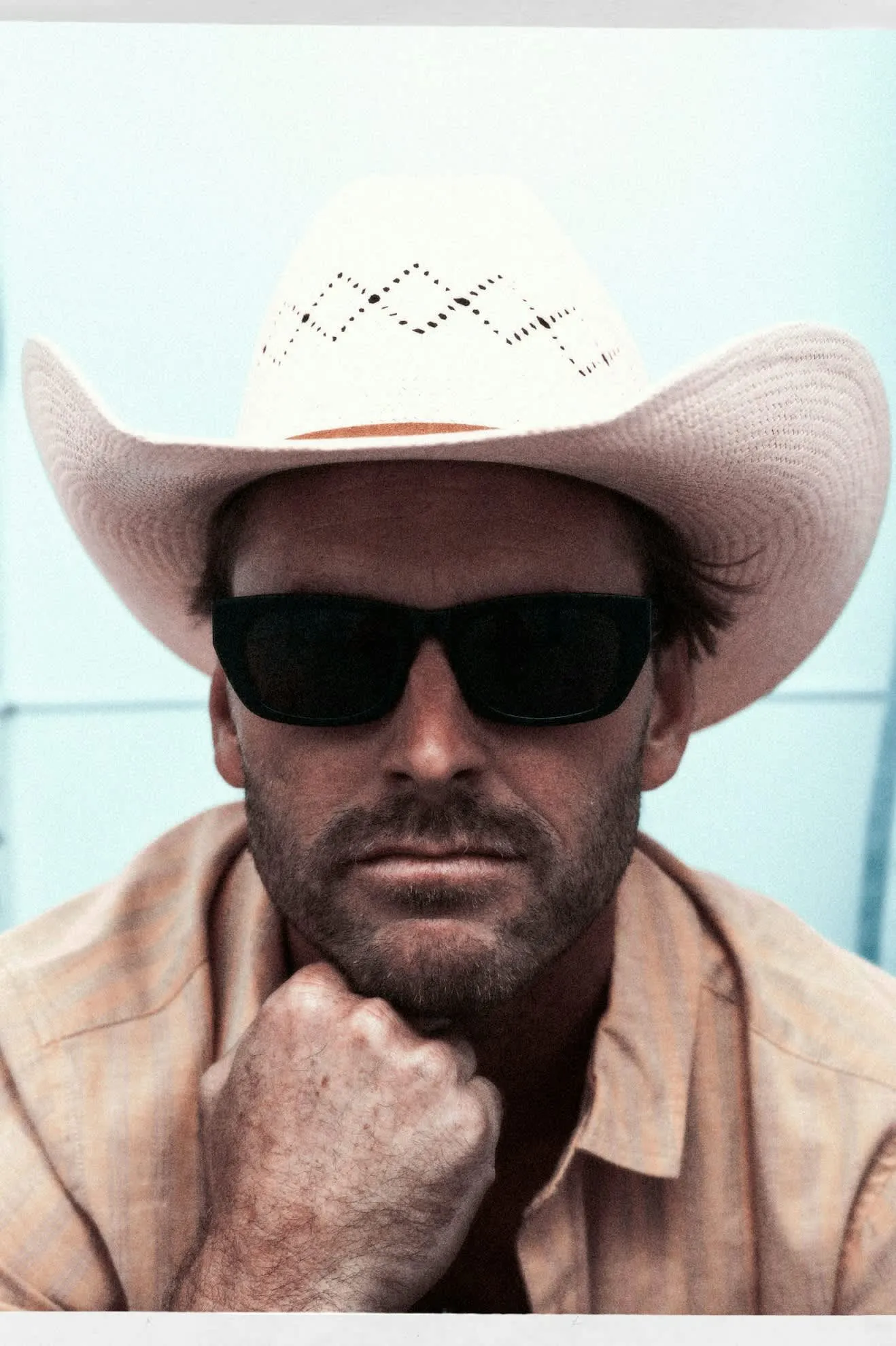 Laredo Panama Straw Cowboy Hat - Catalina Sand Brixton