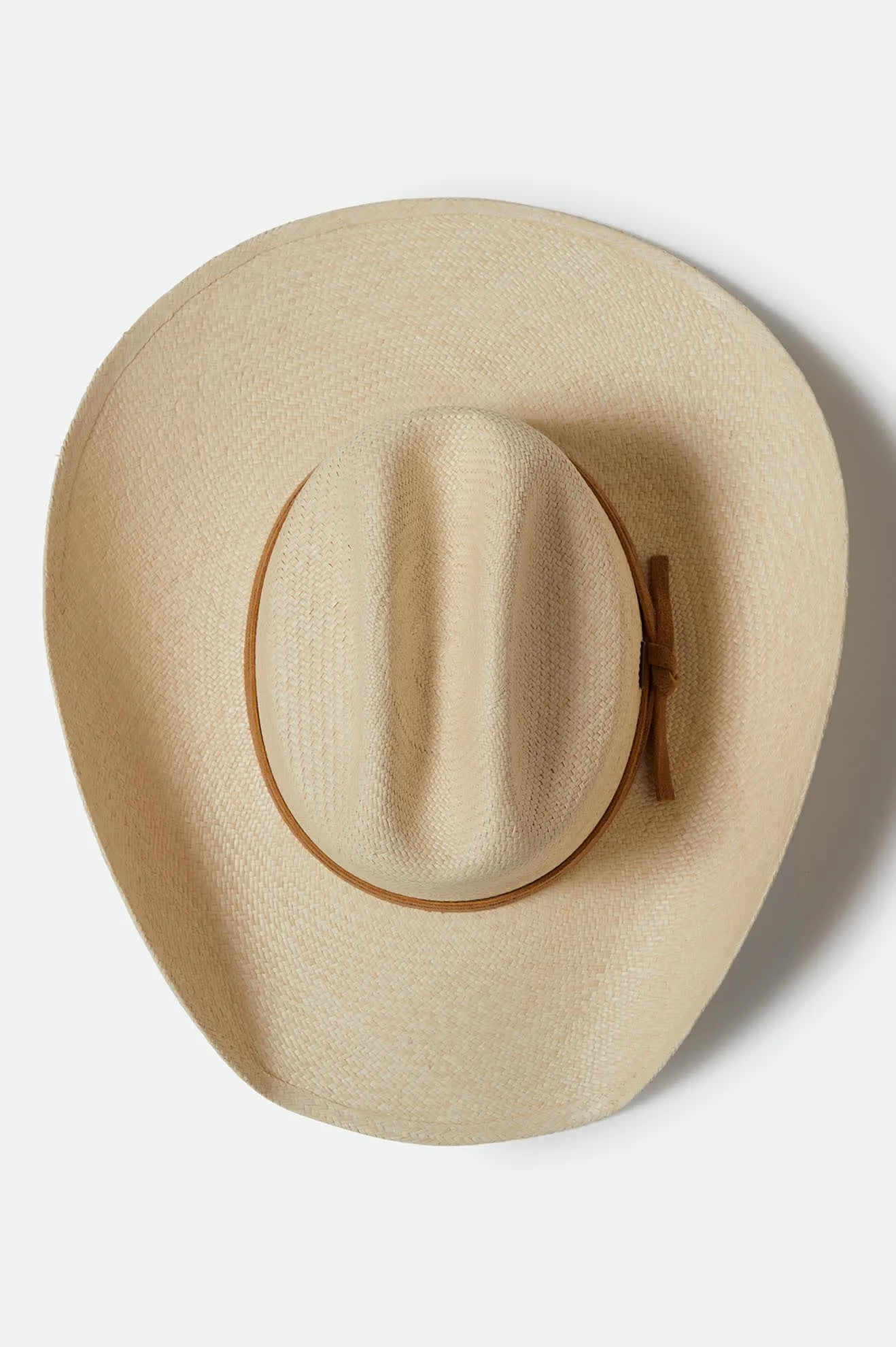 Laredo Panama Straw Cowboy Hat - Catalina Sand Brixton