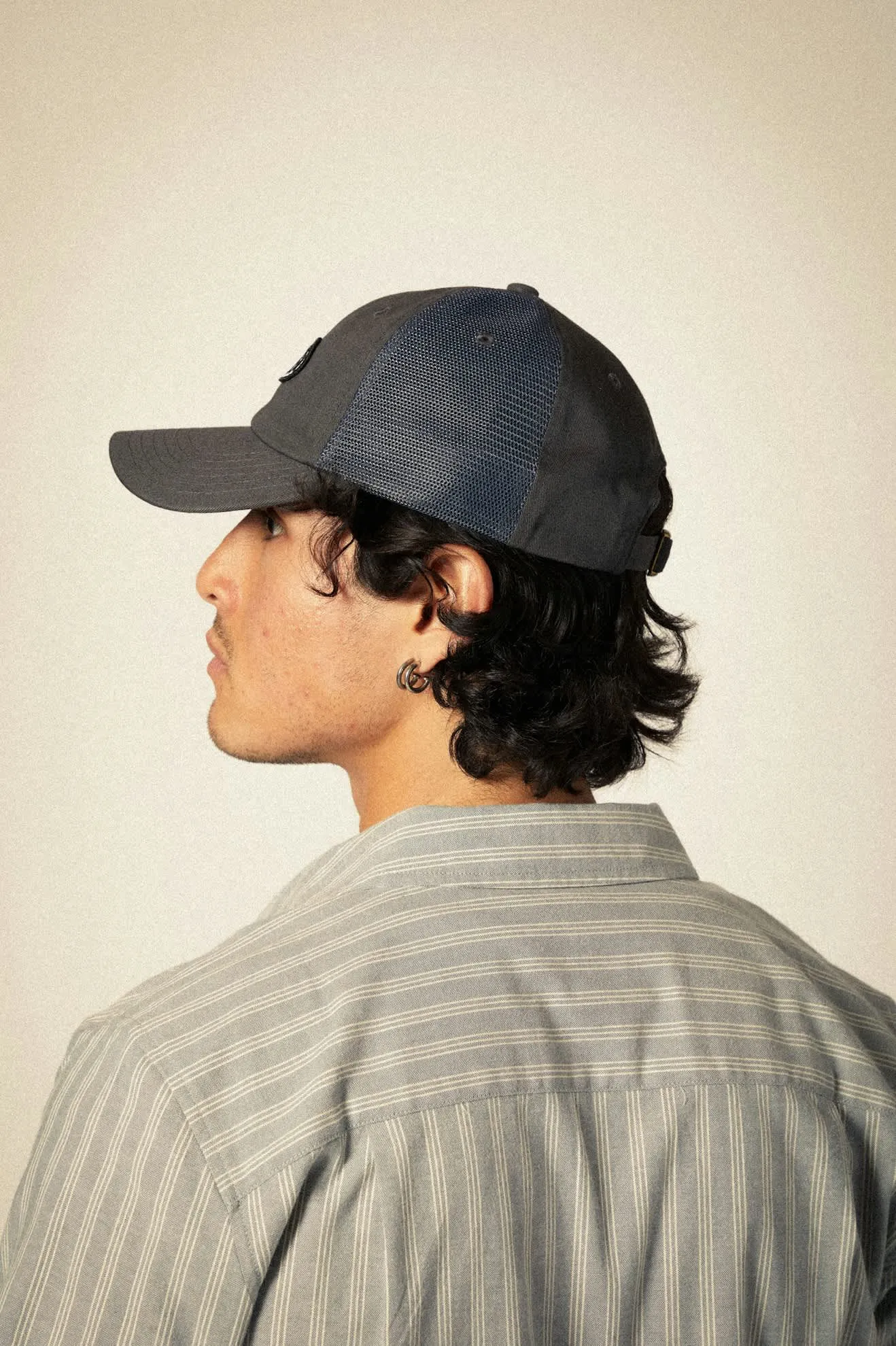 Largo Netplus Adjustable Hat - Charcoal/Charcoal Brixton