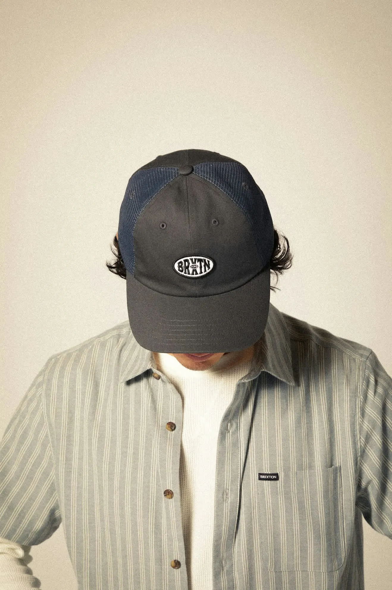 Largo Netplus Adjustable Hat - Charcoal/Charcoal Brixton