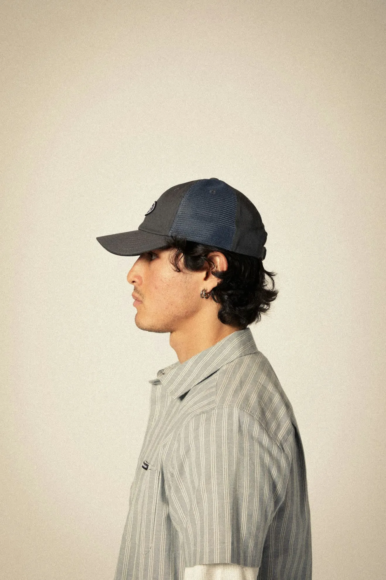 Largo Netplus Adjustable Hat - Charcoal/Charcoal Brixton
