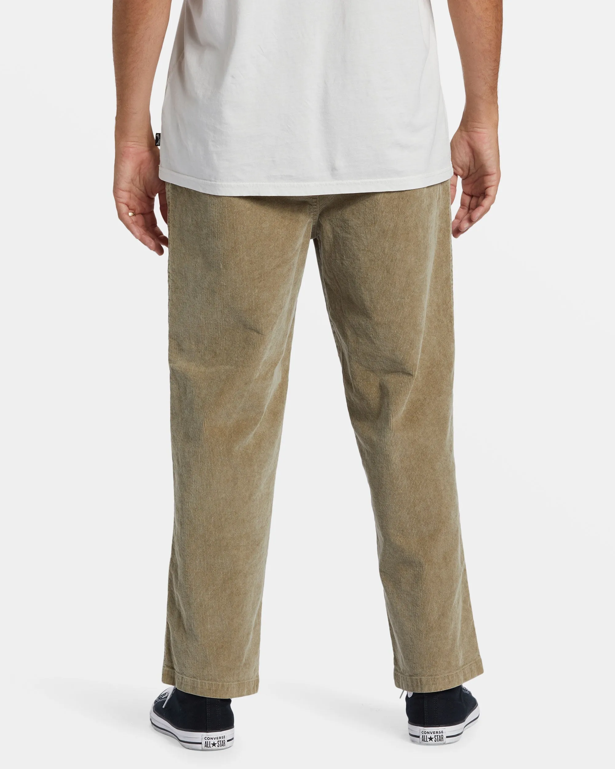 Larry Elastic Waist Corduroy Pants - Dune Billabong