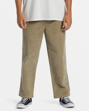 Larry Elastic Waist Corduroy Pants - Dune Billabong