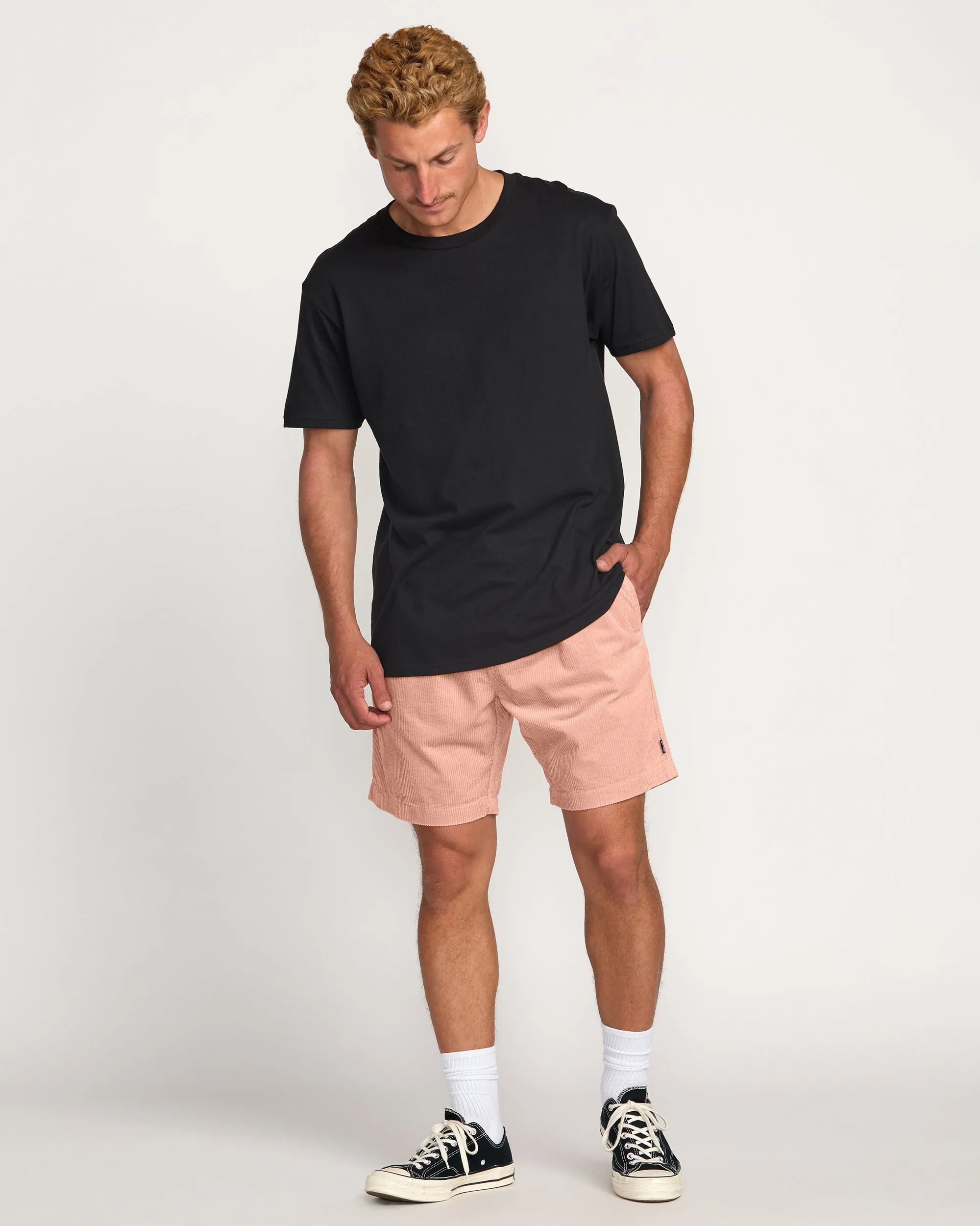 Larry Laybacks 19" Cord Shorts - Dusty Pink Billabong
