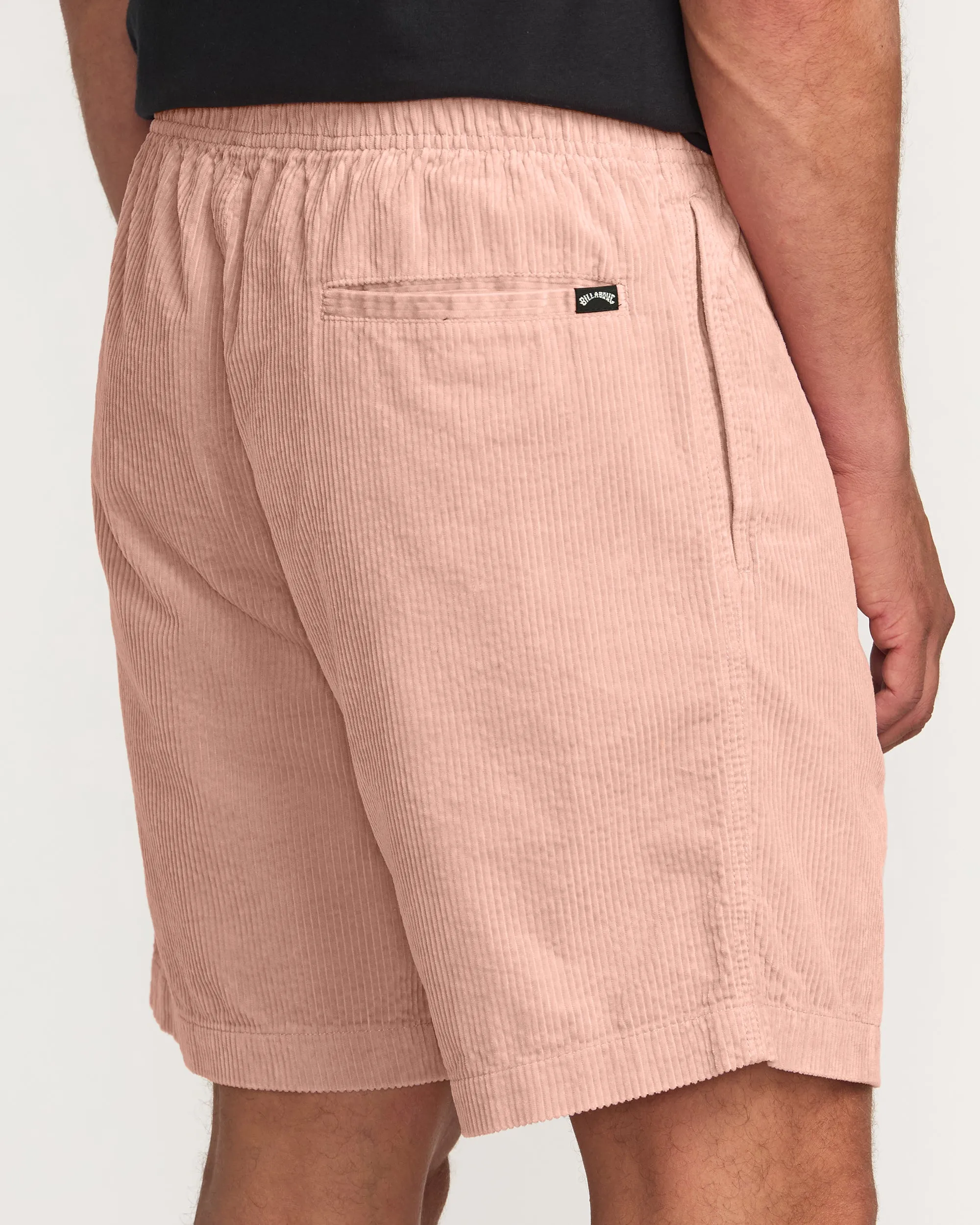 Larry Laybacks 19" Cord Shorts - Dusty Pink Billabong