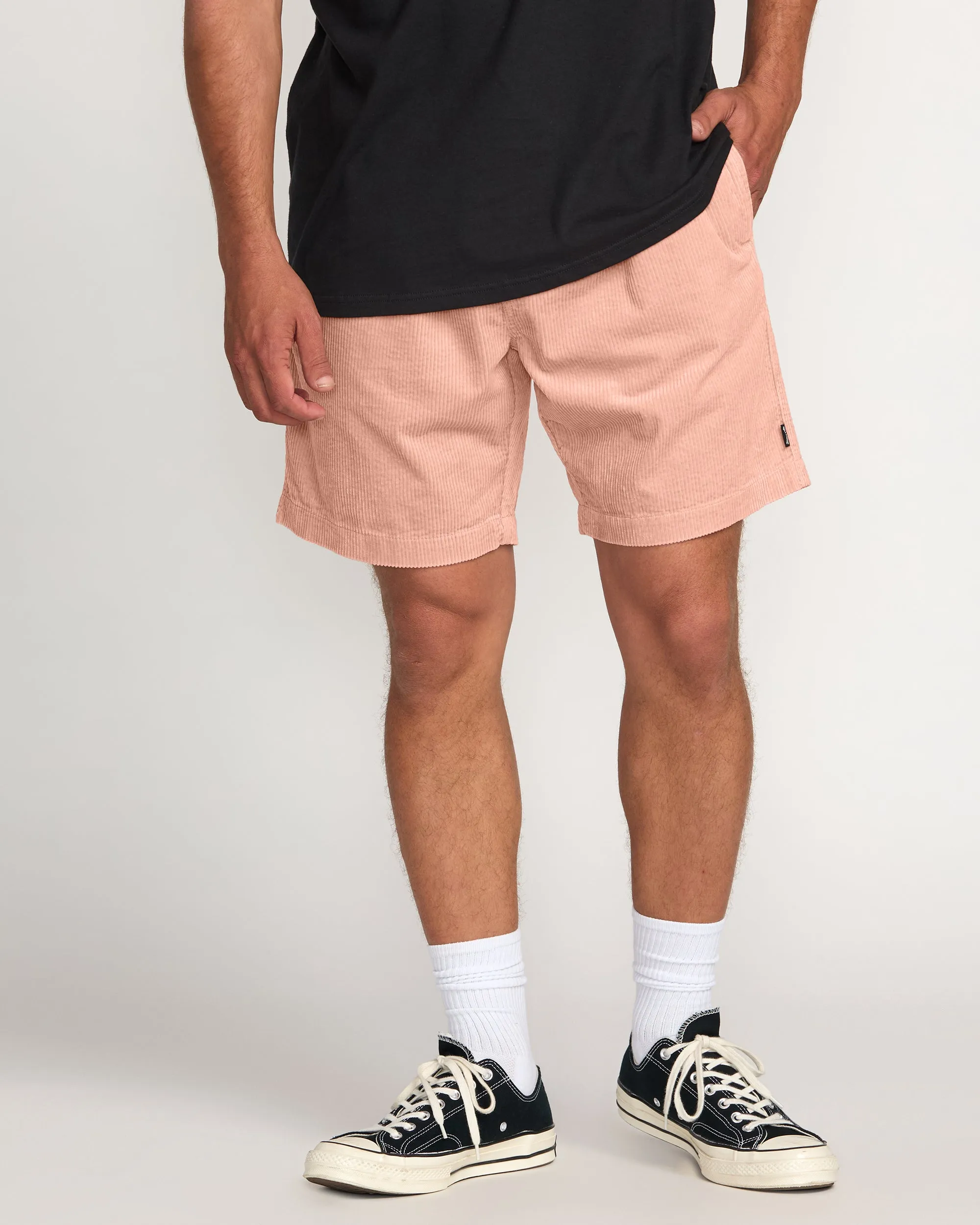 Larry Laybacks 19" Cord Shorts - Dusty Pink Billabong