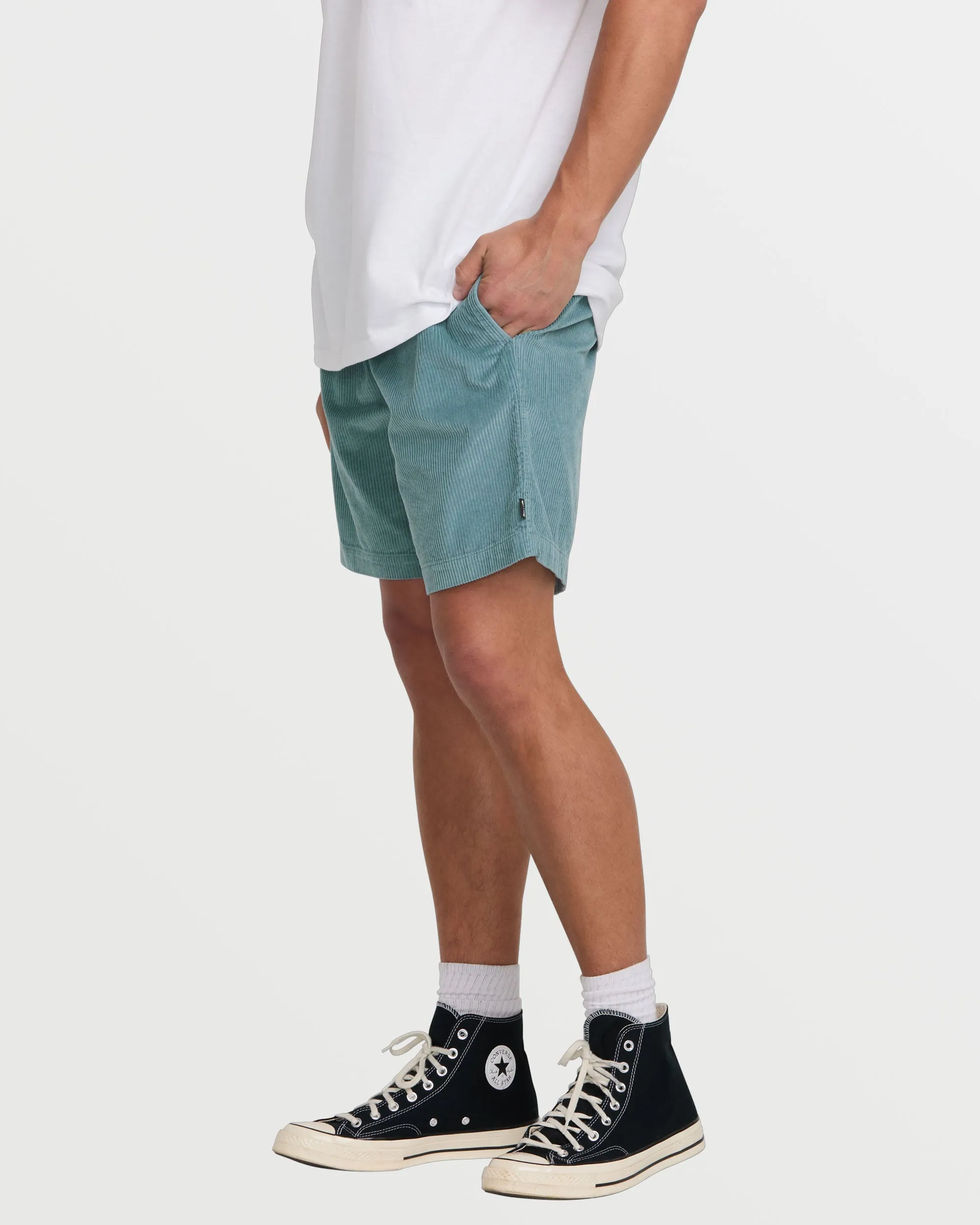 Larry Laybacks 19" Cord Shorts - Washed Blue Billabong