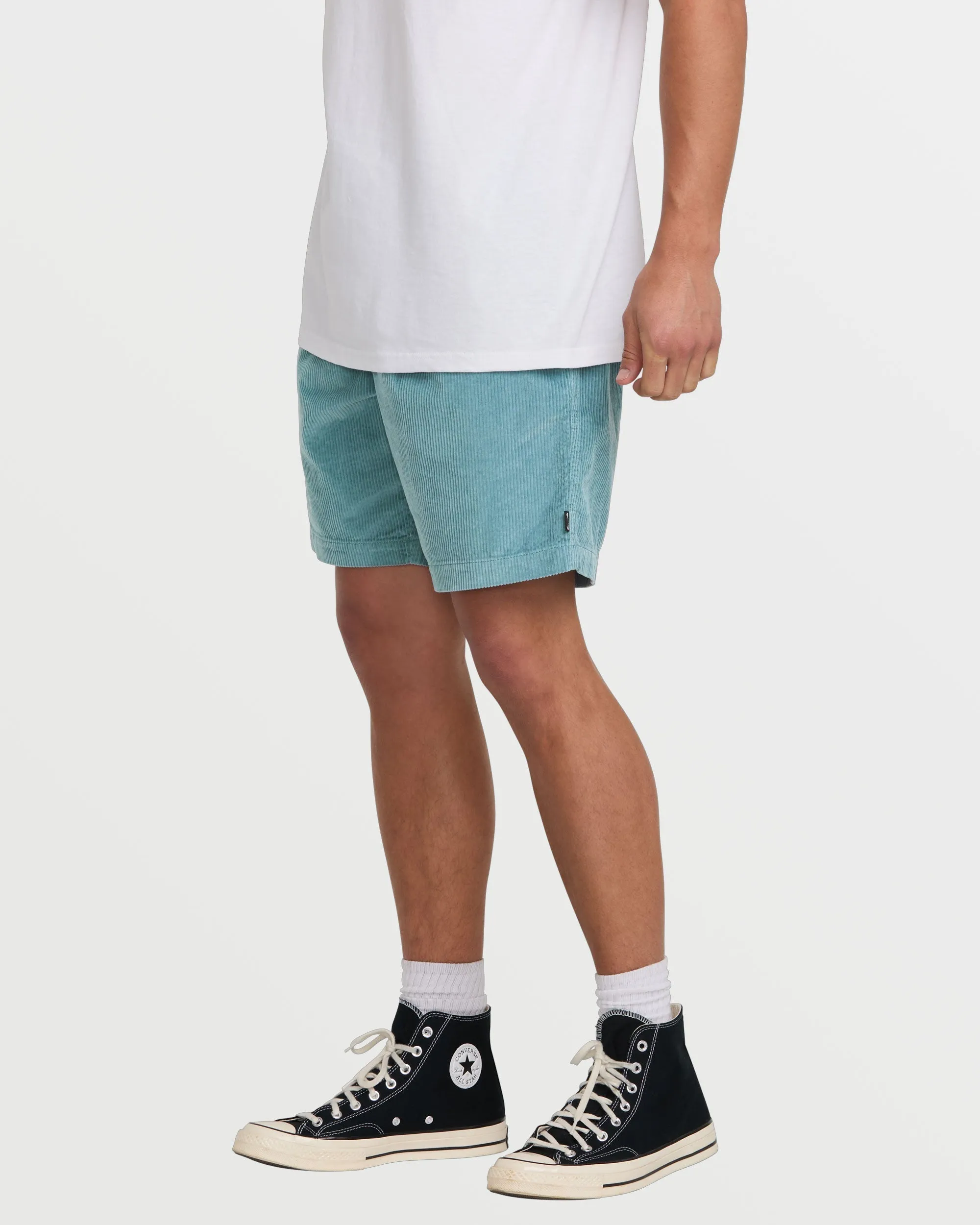 Larry Laybacks 19" Cord Shorts - Washed Blue Billabong