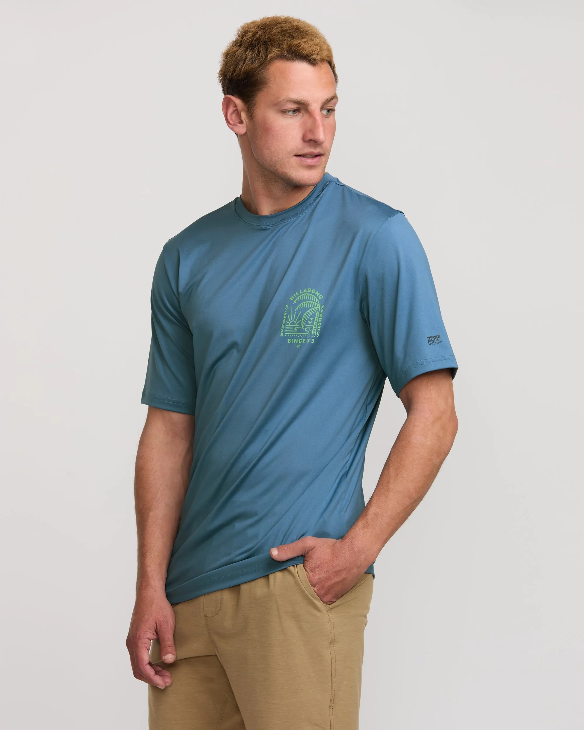 Last Night Loose Fit Short Sleeve Surf Tee - Bay Blue Billabong