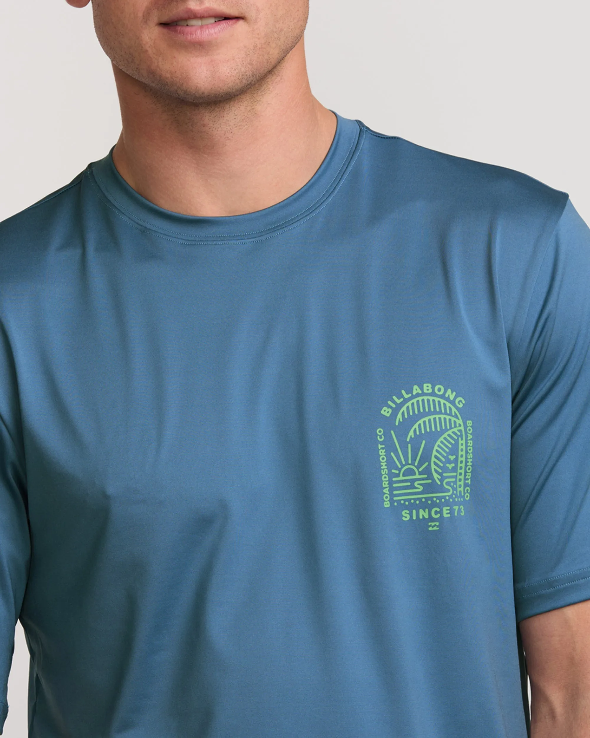 Last Night Loose Fit Short Sleeve Surf Tee - Bay Blue Billabong
