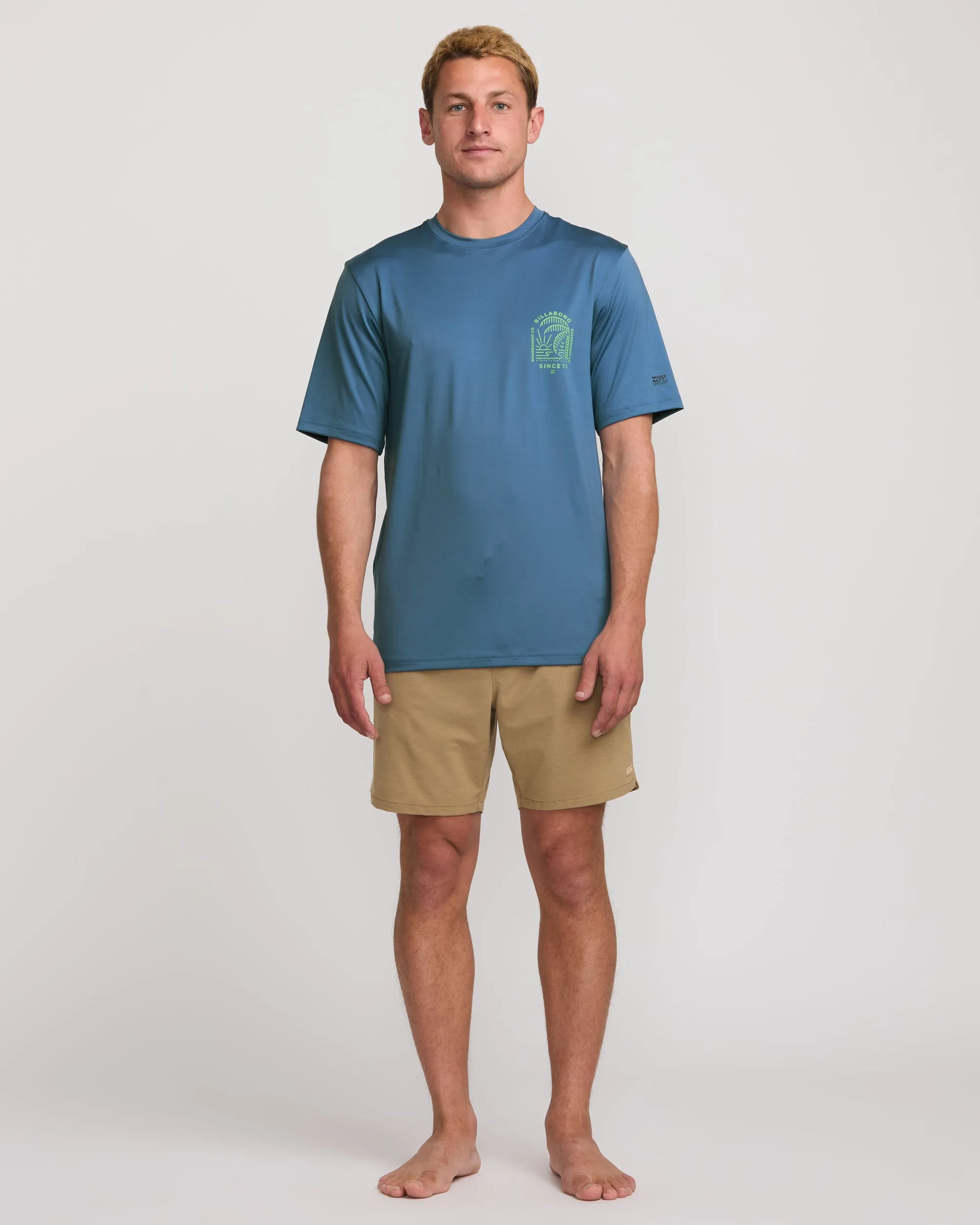 Last Night Loose Fit Short Sleeve Surf Tee - Bay Blue Billabong