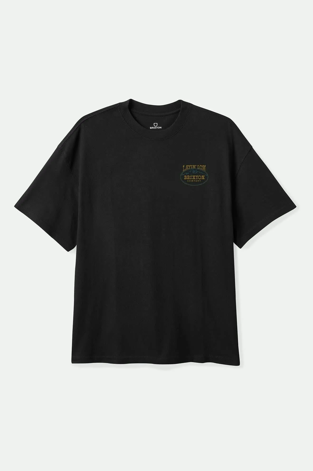 Layin' Low S/S Standard T-Shirt - Black Brixton