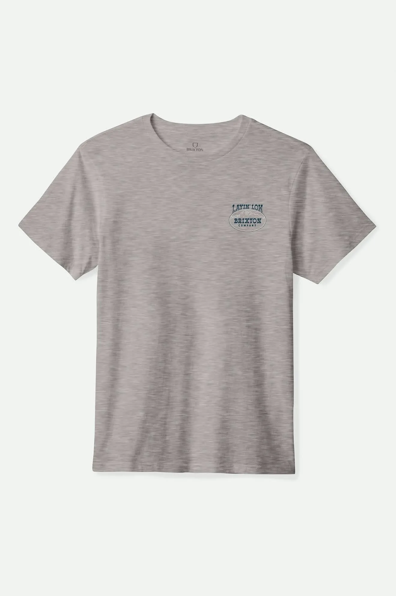 Layin' Low S/S Standard T-Shirt - Heather Grey Brixton