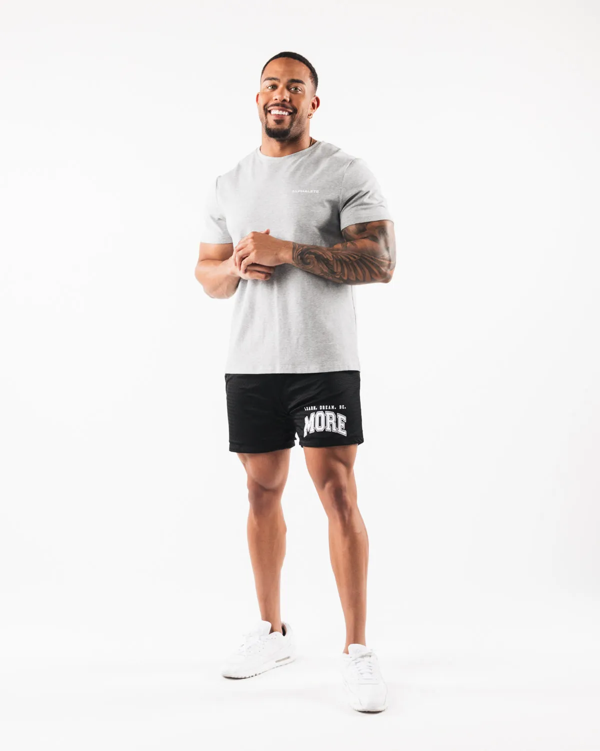 LDB More Mesh Short 6 - Black Alphalete Athletics