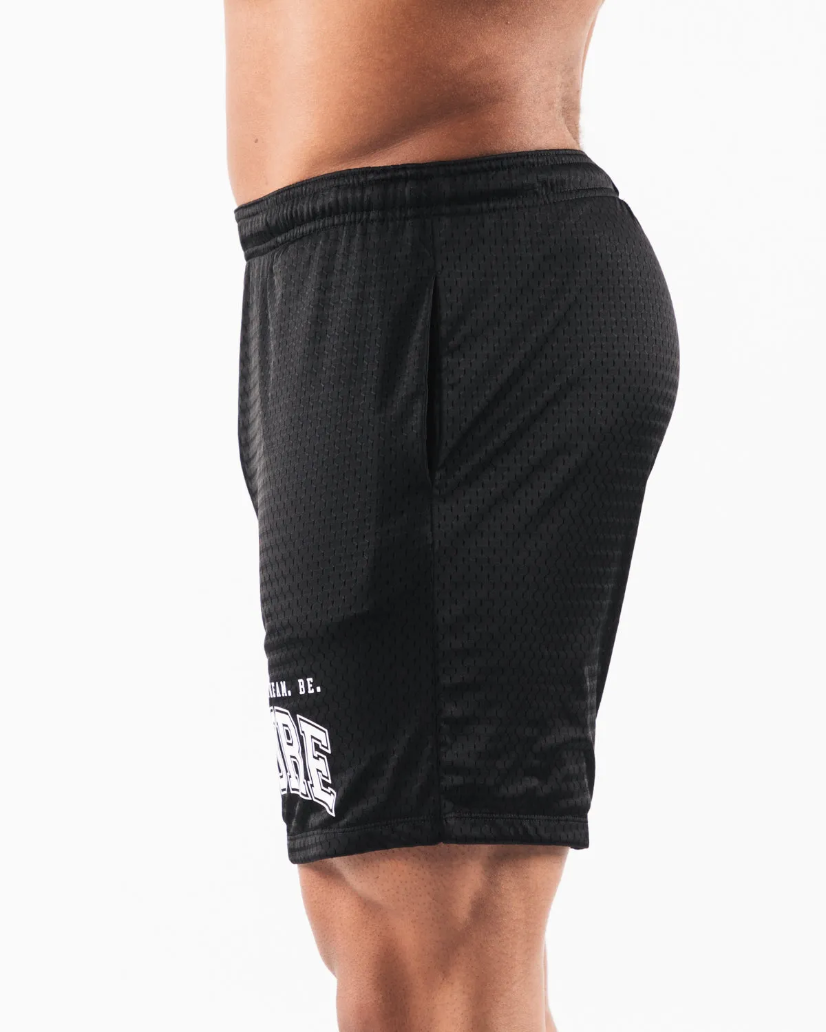 LDB More Mesh Short 6 - Black Alphalete Athletics