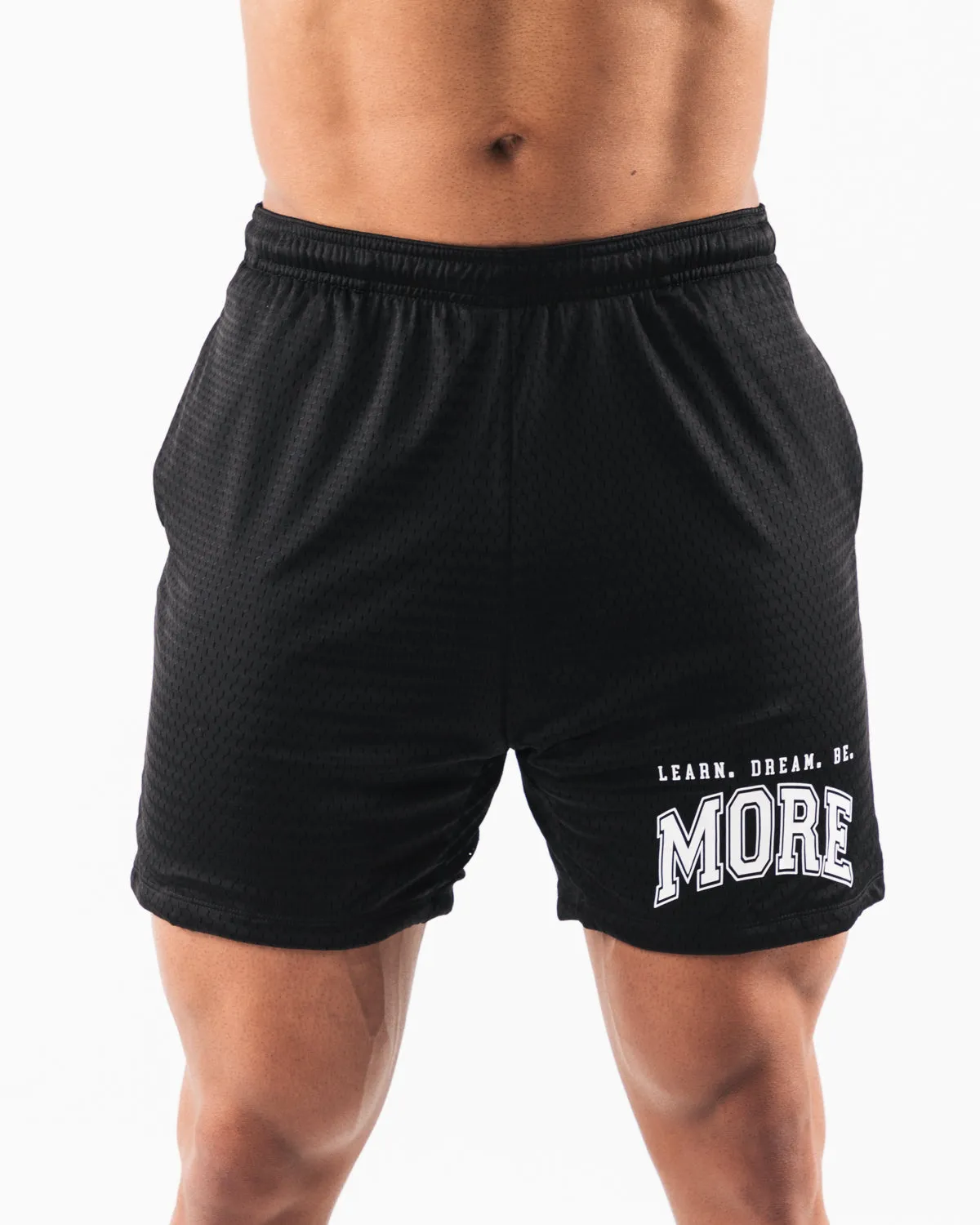 LDB More Mesh Short 6 - Black Alphalete Athletics